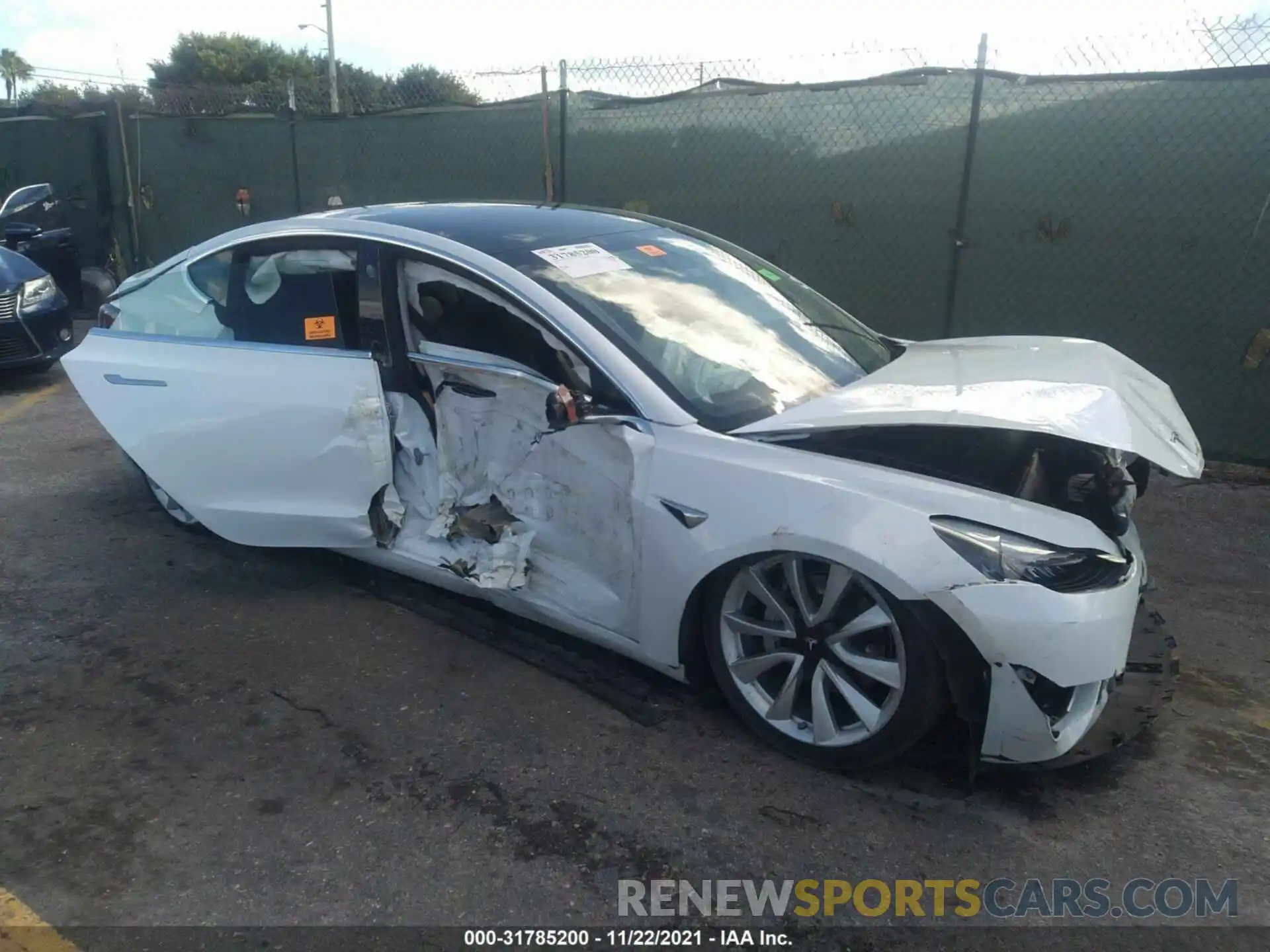 1 Photograph of a damaged car 5YJ3E1EA8KF447931 TESLA MODEL 3 2019