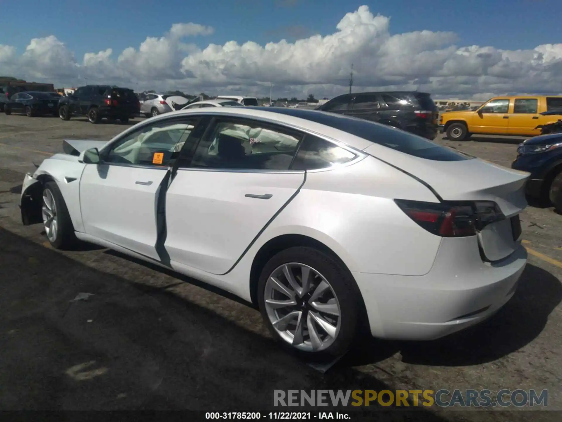 3 Photograph of a damaged car 5YJ3E1EA8KF447931 TESLA MODEL 3 2019