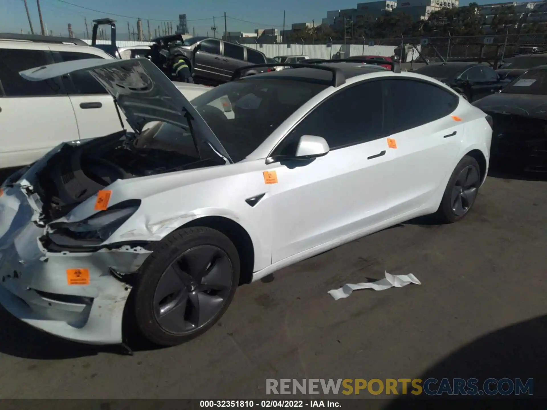 2 Photograph of a damaged car 5YJ3E1EA8KF464583 TESLA MODEL 3 2019