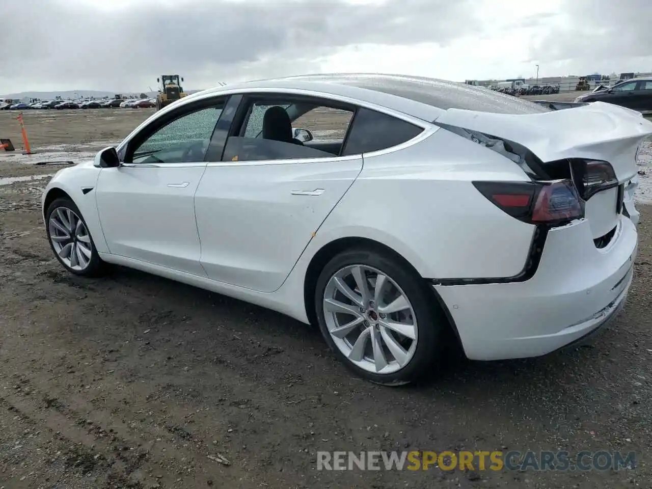 2 Photograph of a damaged car 5YJ3E1EA8KF476748 TESLA MODEL 3 2019