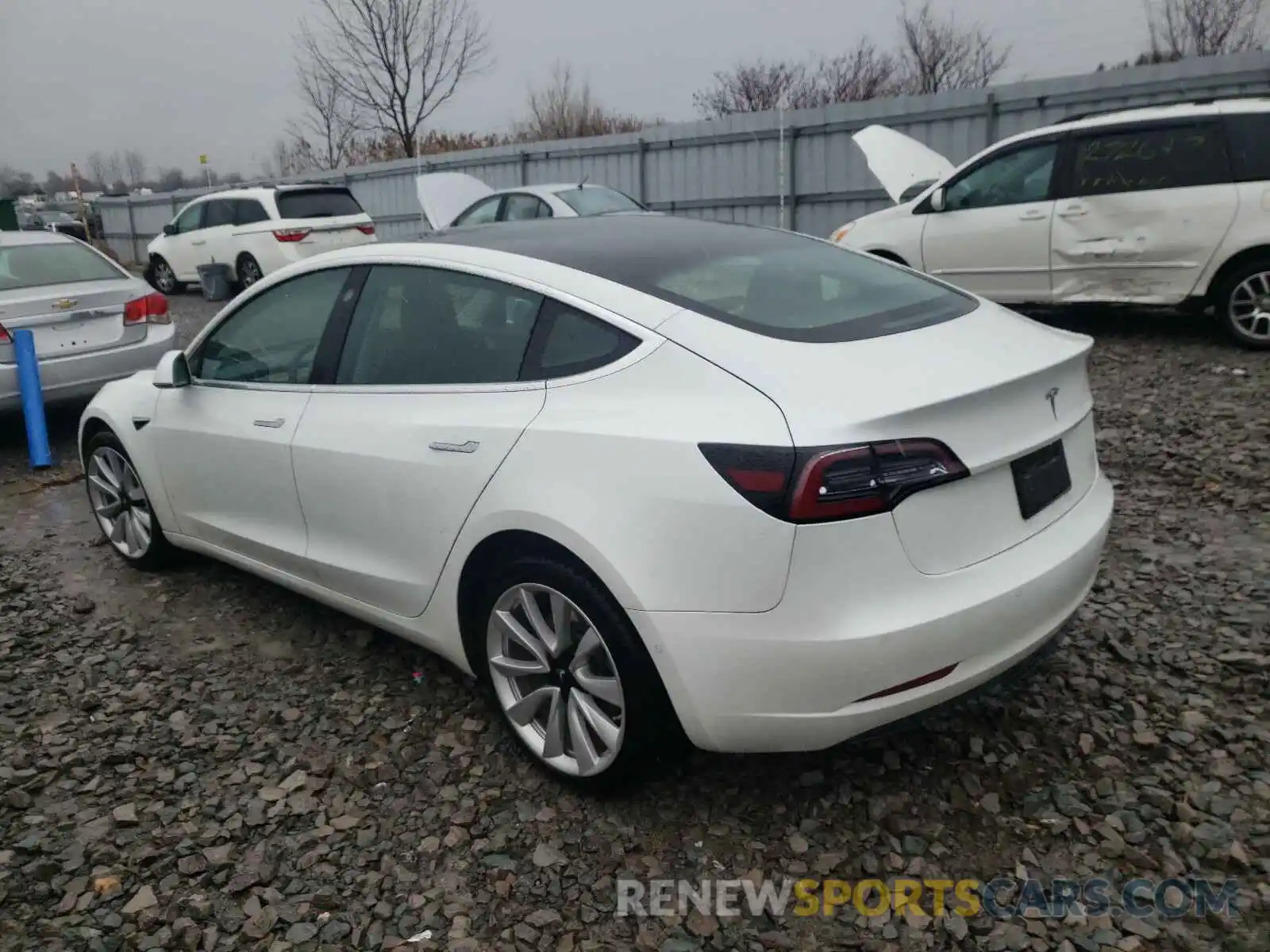 3 Photograph of a damaged car 5YJ3E1EA8KF480430 TESLA MODEL 3 2019