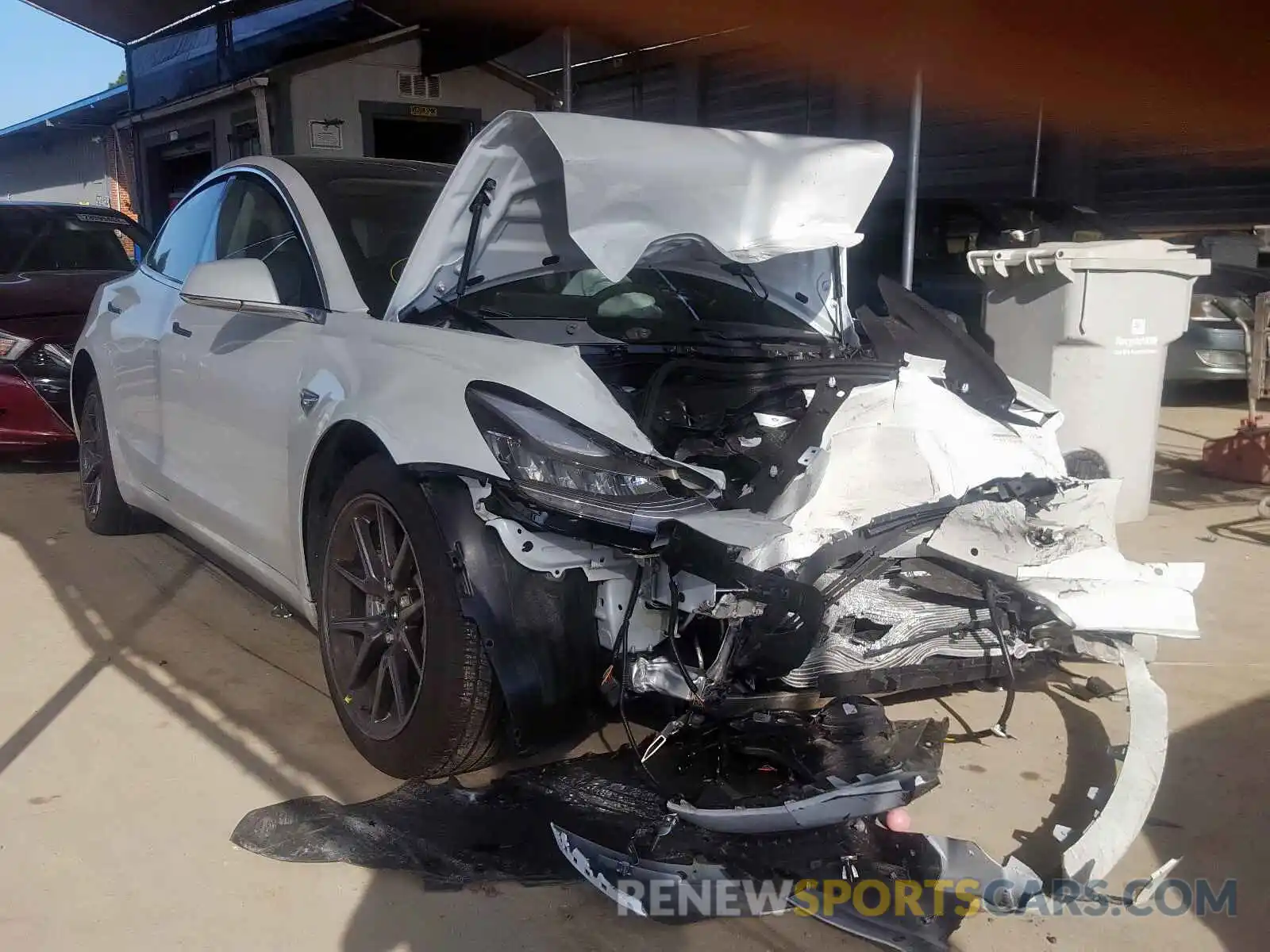 1 Photograph of a damaged car 5YJ3E1EA8KF485126 TESLA MODEL 3 2019