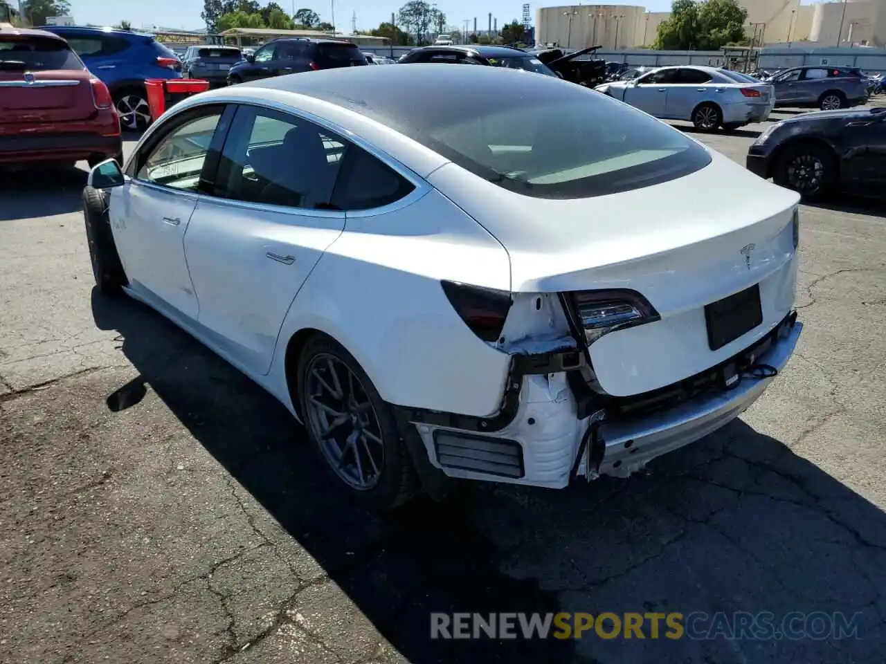 3 Photograph of a damaged car 5YJ3E1EA8KF485529 TESLA MODEL 3 2019