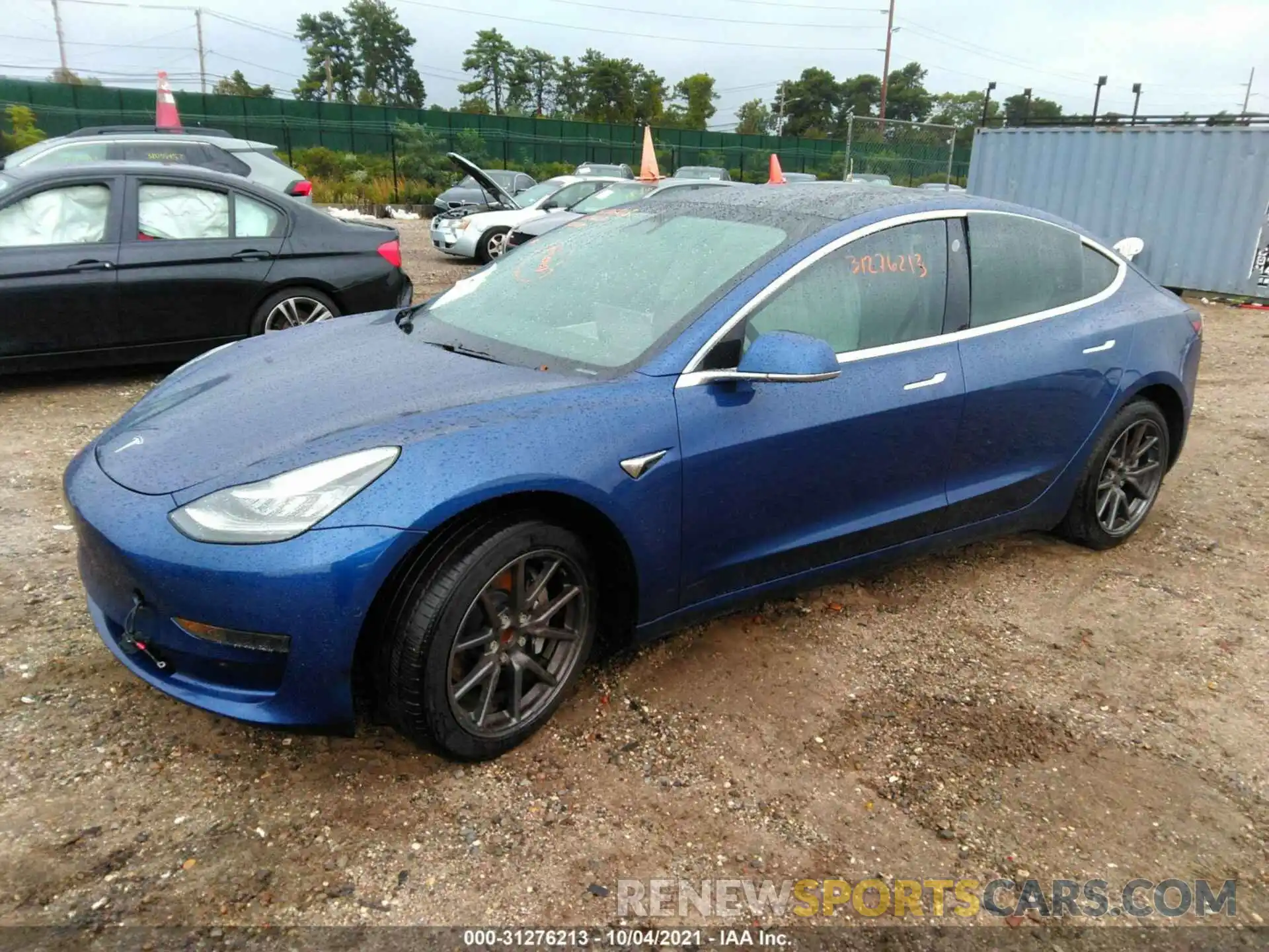 2 Photograph of a damaged car 5YJ3E1EA8KF486065 TESLA MODEL 3 2019