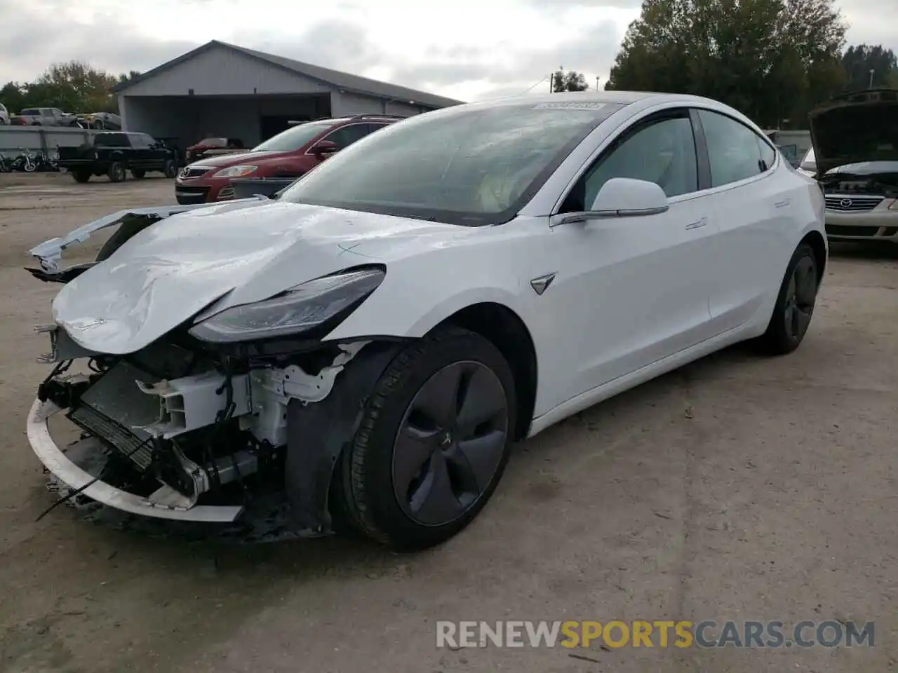 2 Photograph of a damaged car 5YJ3E1EA8KF486440 TESLA MODEL 3 2019