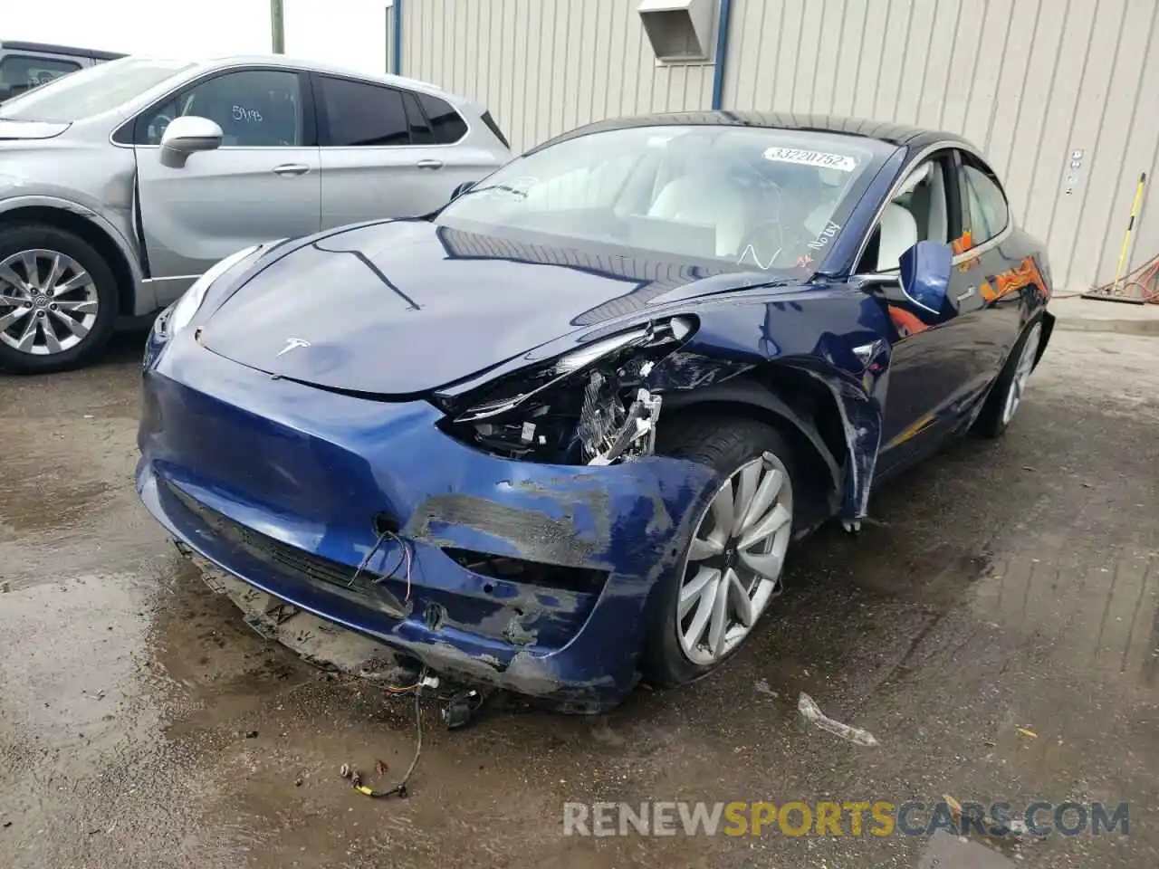 2 Photograph of a damaged car 5YJ3E1EA8KF509750 TESLA MODEL 3 2019