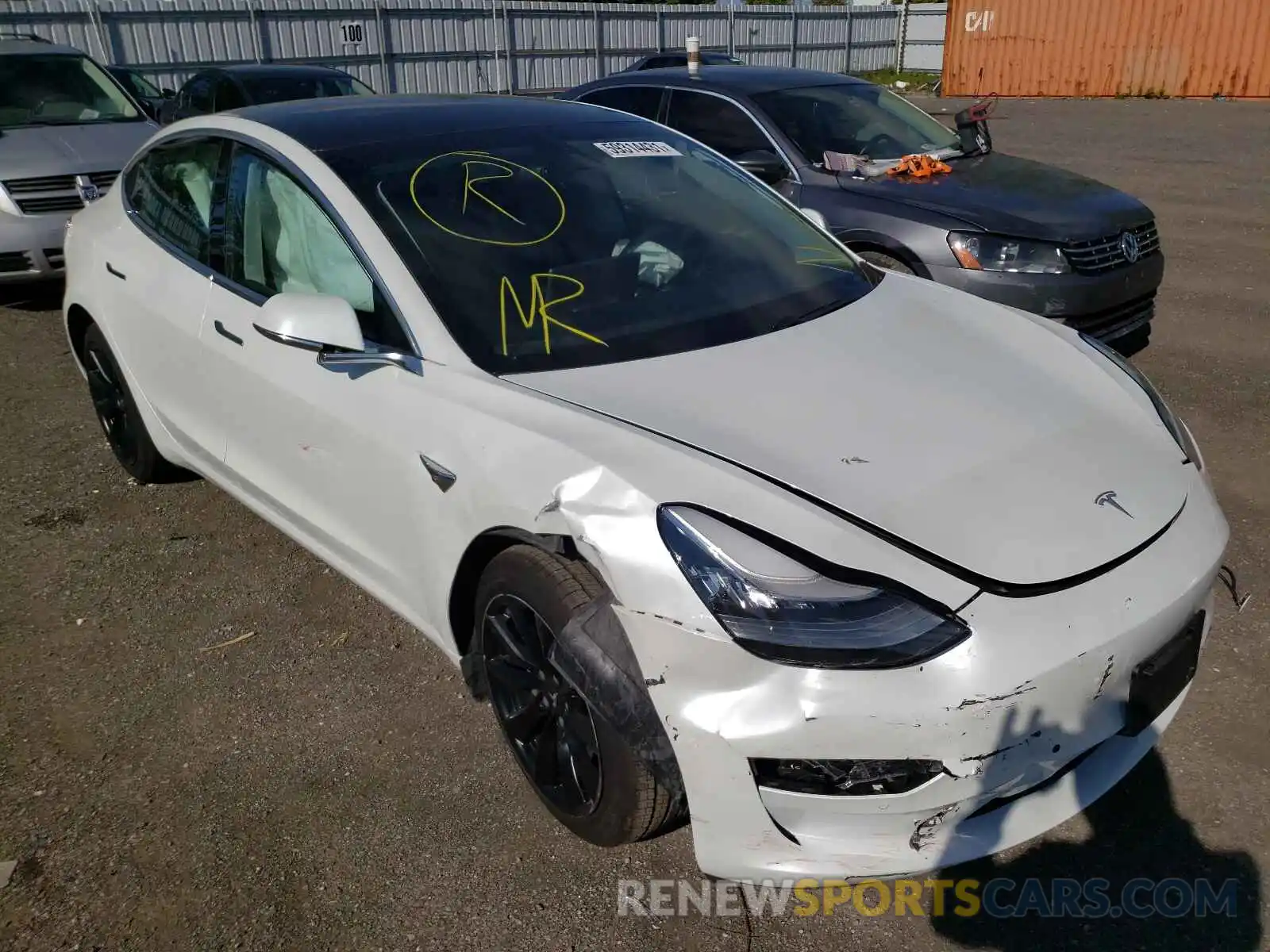 1 Фотография поврежденного автомобиля 5YJ3E1EA8KF514818 TESLA MODEL 3 2019