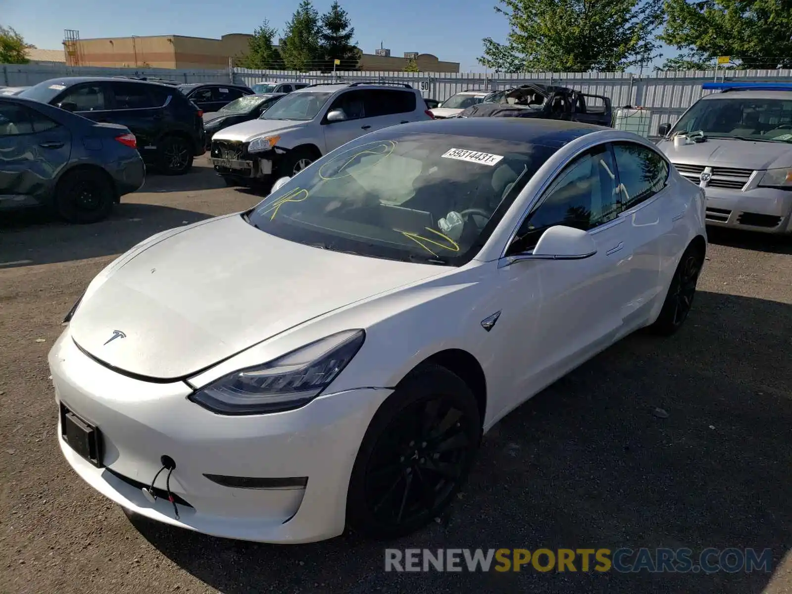 2 Фотография поврежденного автомобиля 5YJ3E1EA8KF514818 TESLA MODEL 3 2019