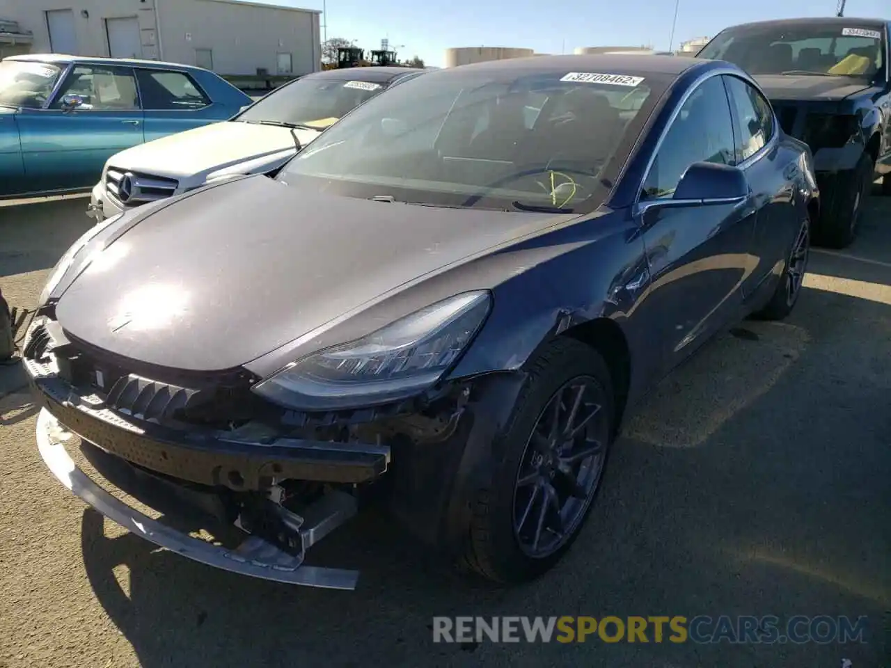 2 Photograph of a damaged car 5YJ3E1EA9KF190293 TESLA MODEL 3 2019