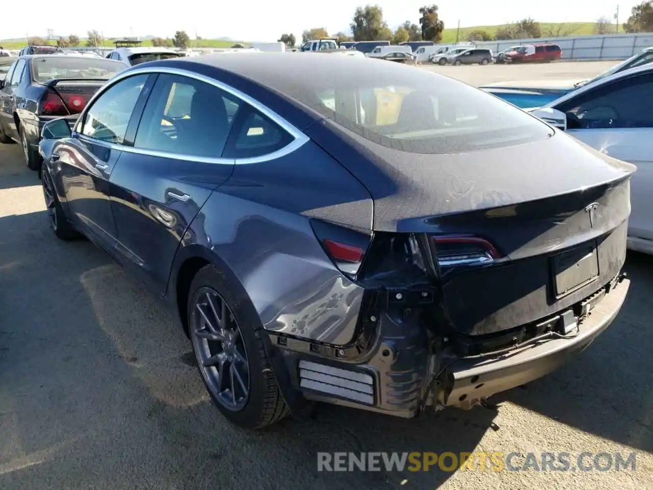 3 Photograph of a damaged car 5YJ3E1EA9KF190293 TESLA MODEL 3 2019