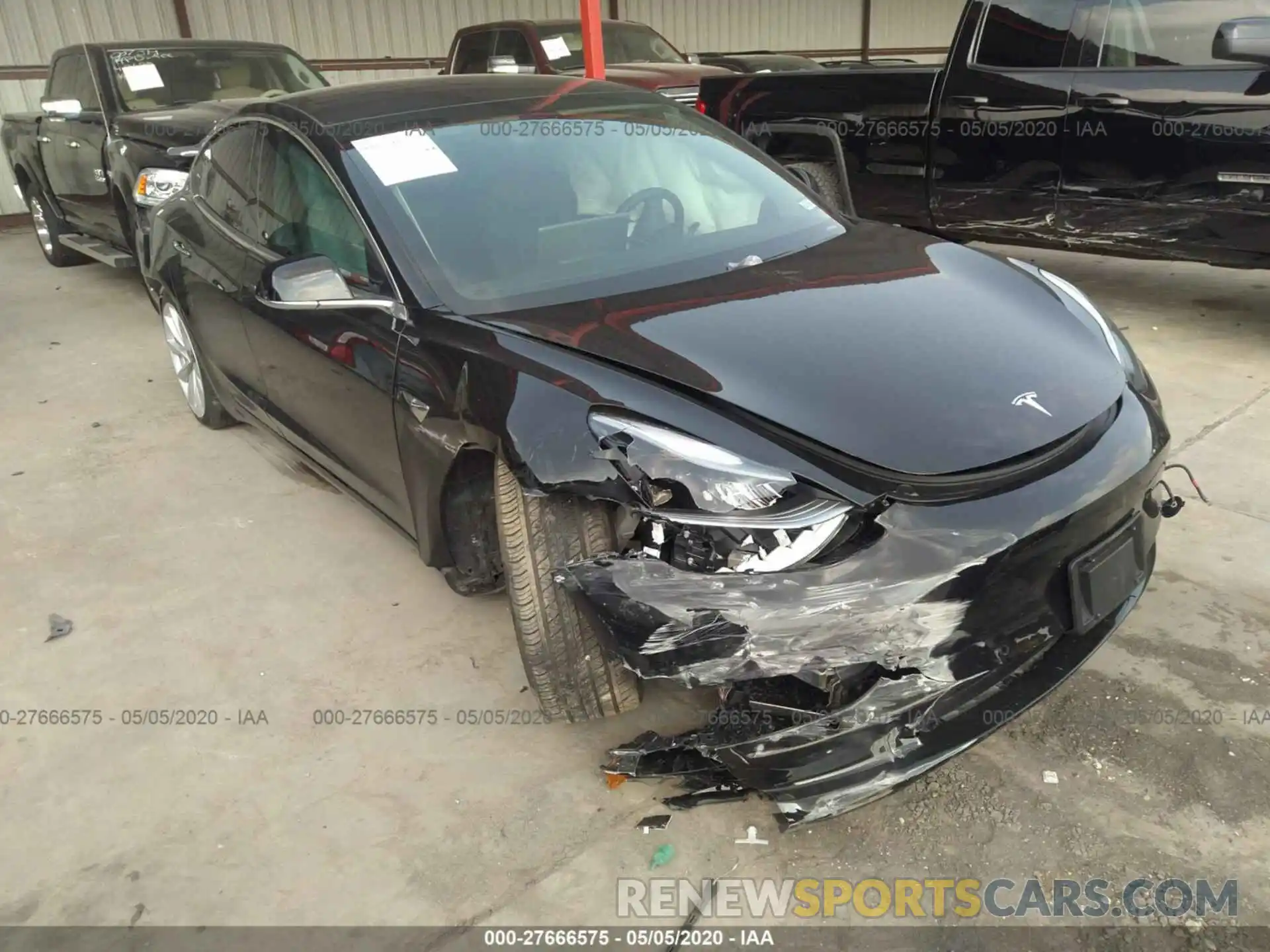 1 Photograph of a damaged car 5YJ3E1EA9KF190813 TESLA MODEL 3 2019