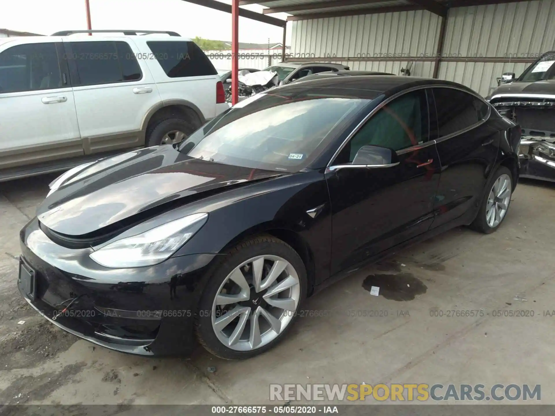 2 Photograph of a damaged car 5YJ3E1EA9KF190813 TESLA MODEL 3 2019