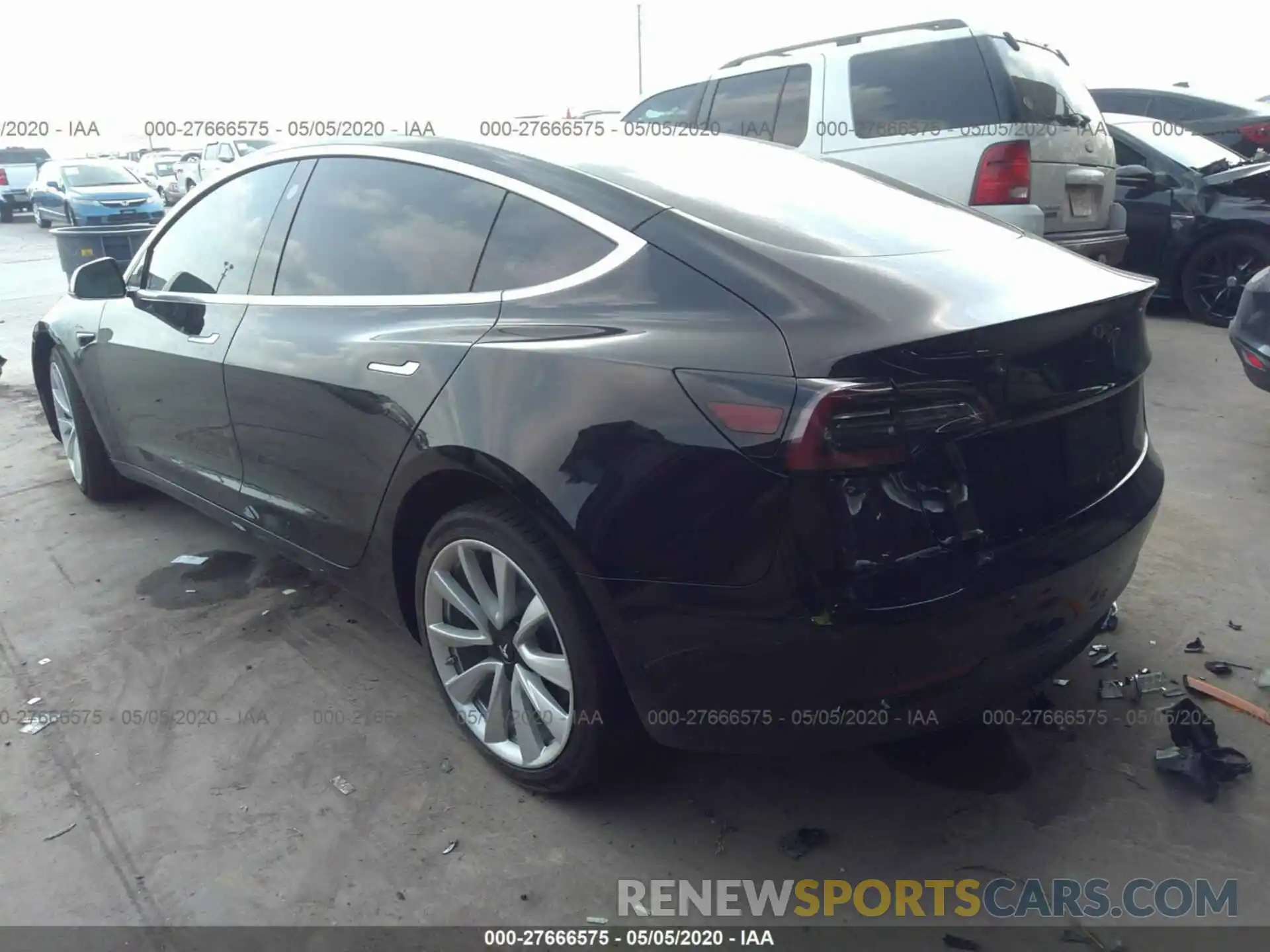 3 Photograph of a damaged car 5YJ3E1EA9KF190813 TESLA MODEL 3 2019