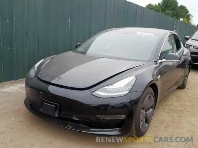 2 Photograph of a damaged car 5YJ3E1EA9KF192979 TESLA MODEL 3 2019