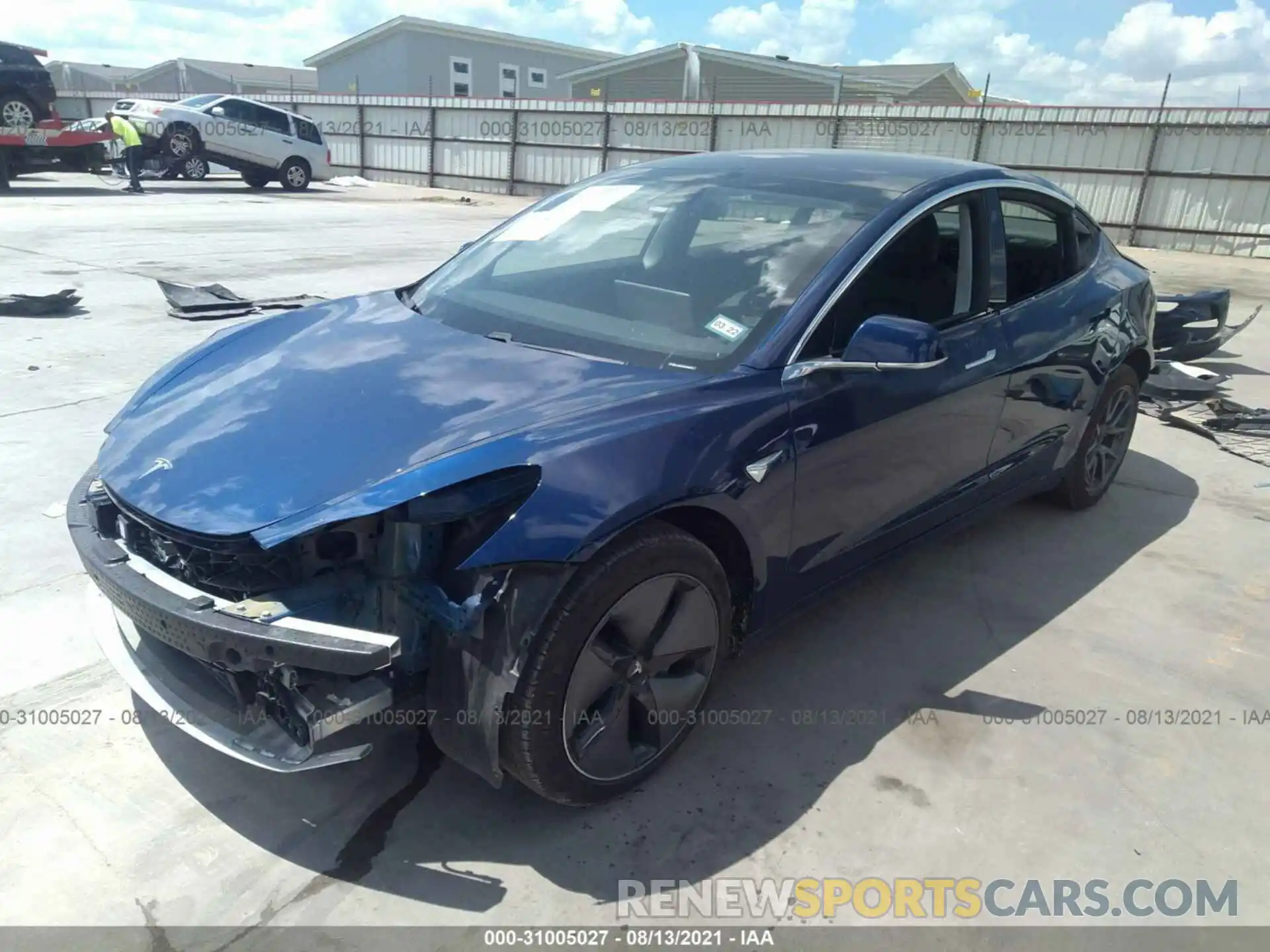 2 Photograph of a damaged car 5YJ3E1EA9KF193579 TESLA MODEL 3 2019