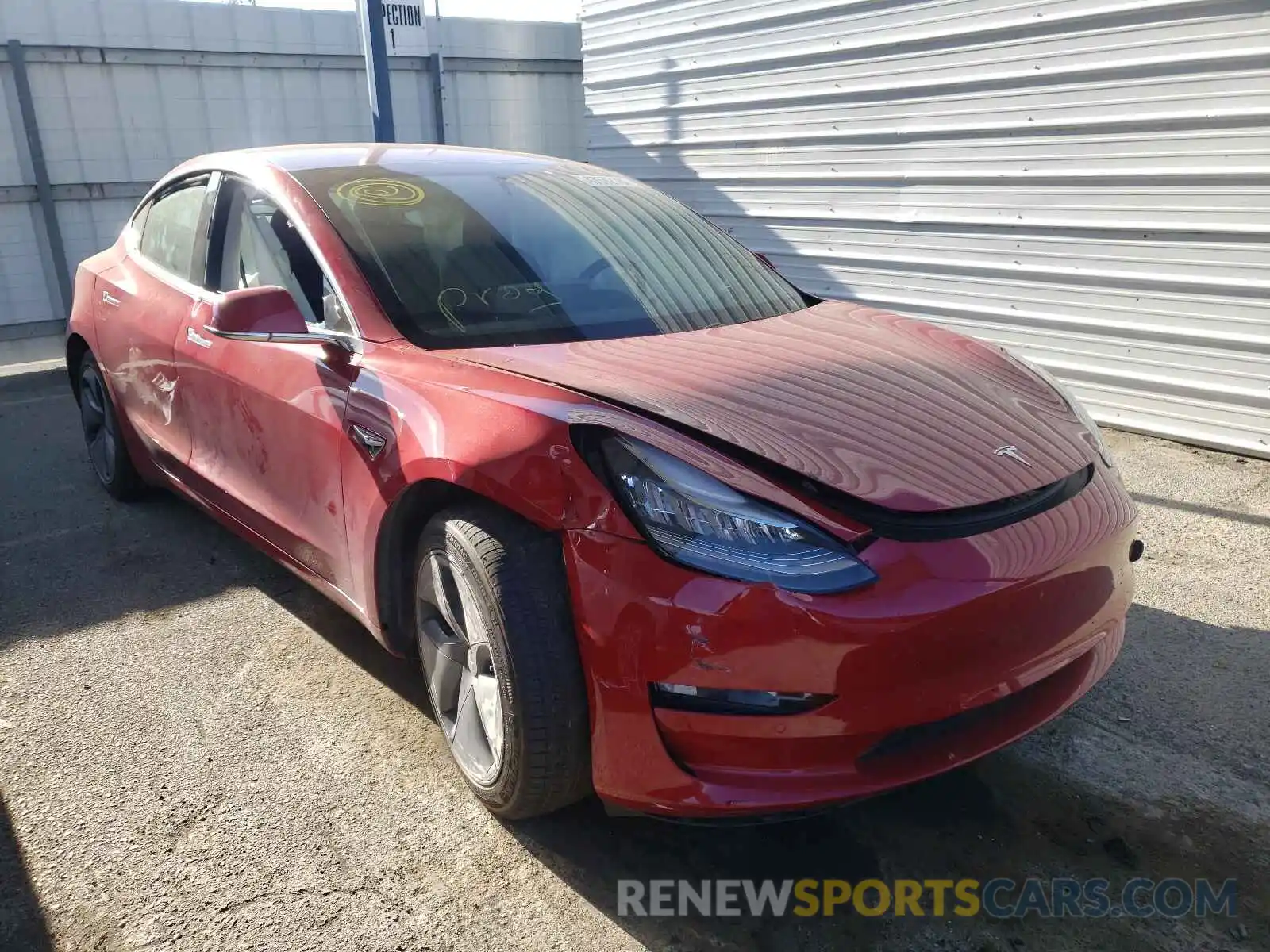 1 Фотография поврежденного автомобиля 5YJ3E1EA9KF193680 TESLA MODEL 3 2019