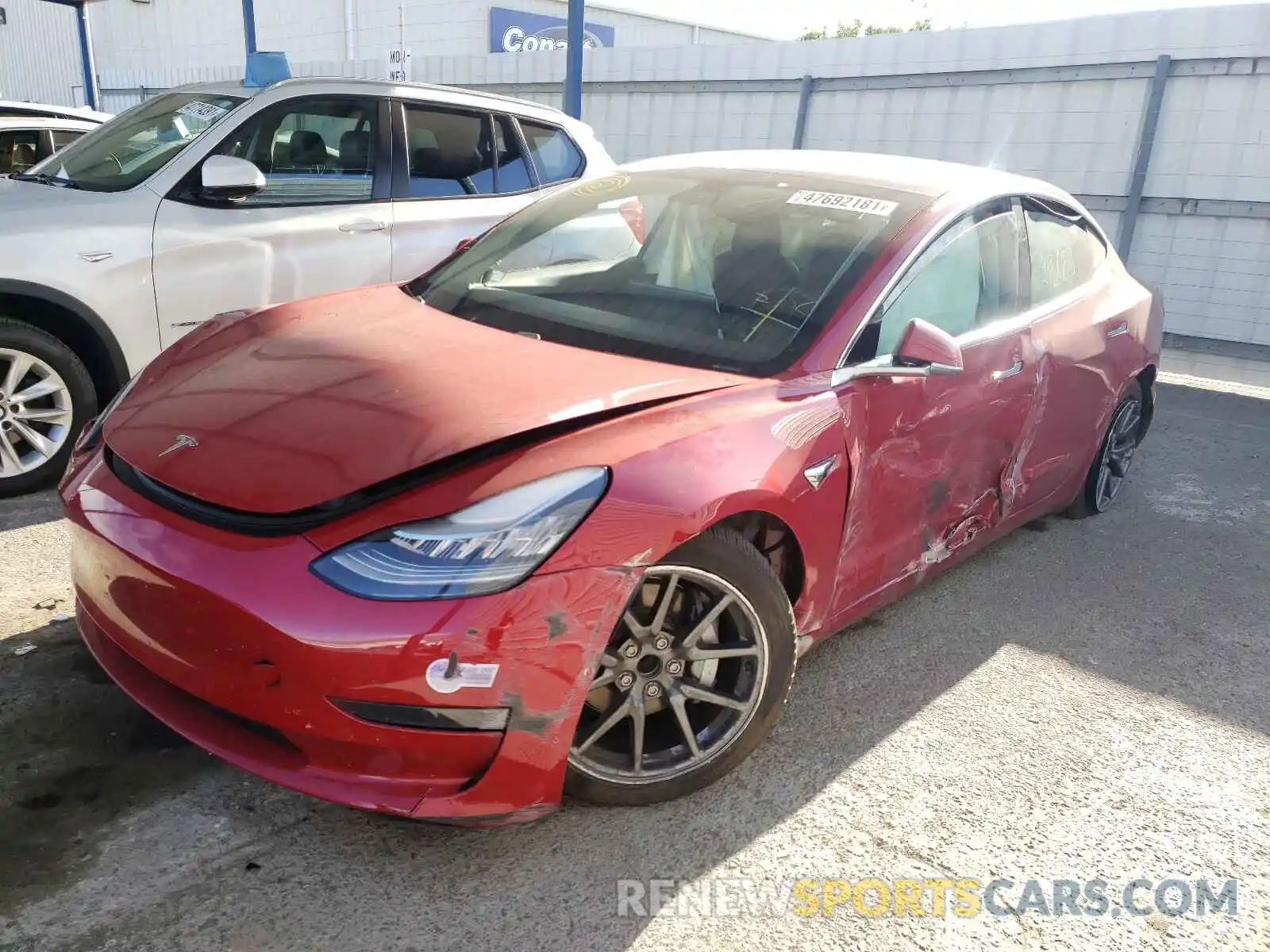 2 Фотография поврежденного автомобиля 5YJ3E1EA9KF193680 TESLA MODEL 3 2019