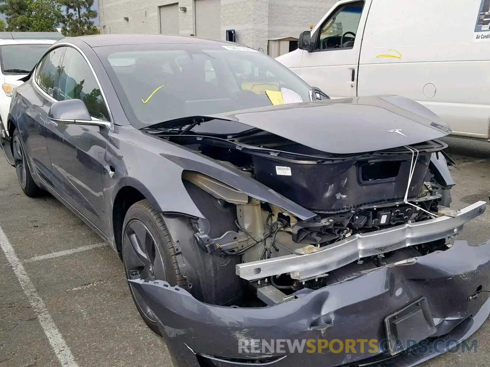 1 Photograph of a damaged car 5YJ3E1EA9KF208274 TESLA MODEL 3 2019