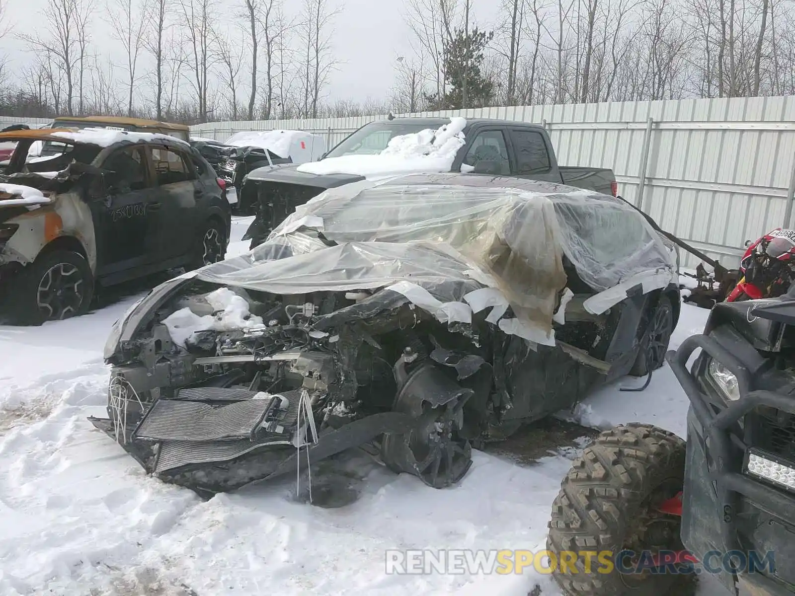 2 Photograph of a damaged car 5YJ3E1EA9KF296842 TESLA MODEL 3 2019