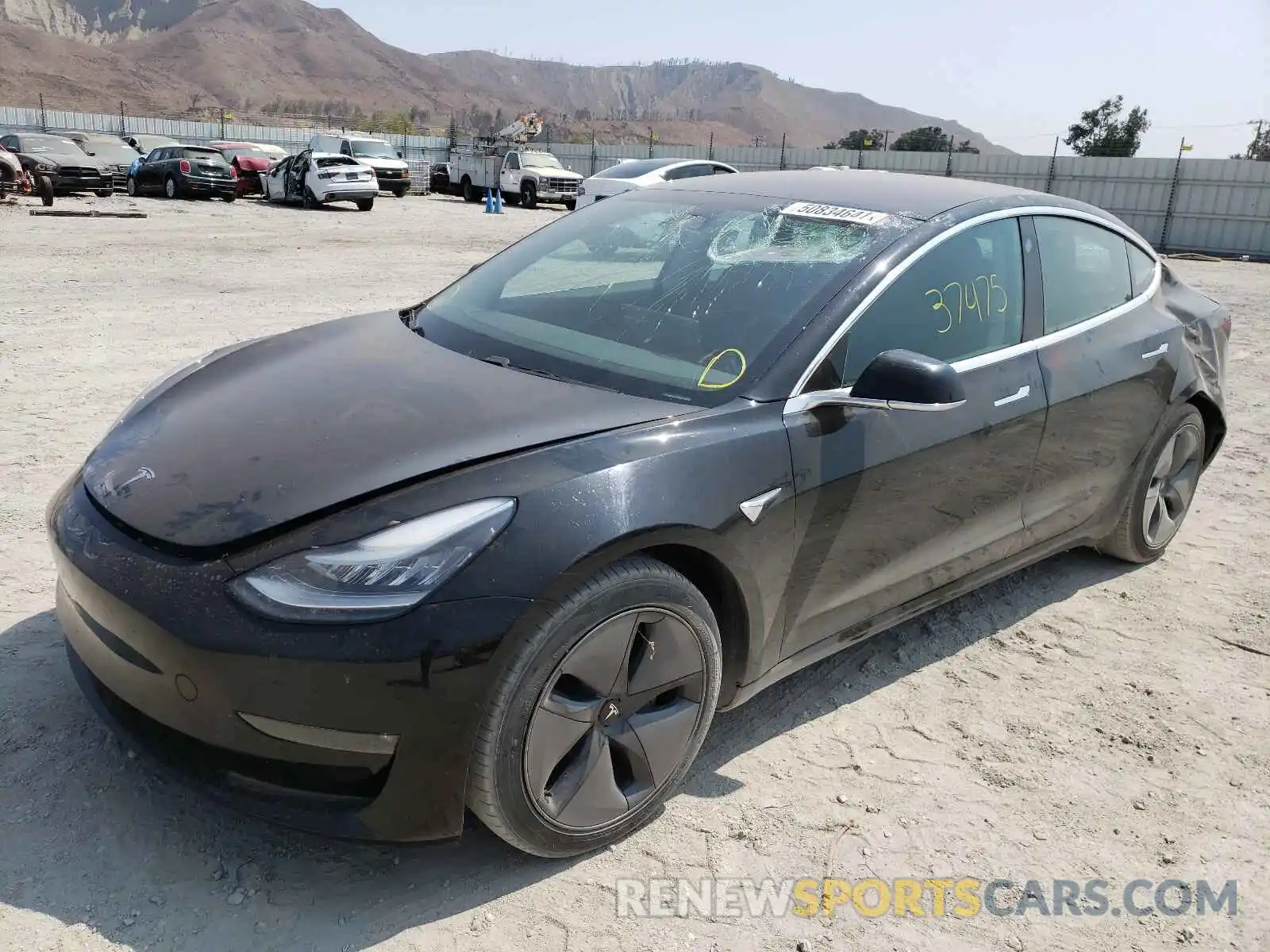 2 Фотография поврежденного автомобиля 5YJ3E1EA9KF297019 TESLA MODEL 3 2019