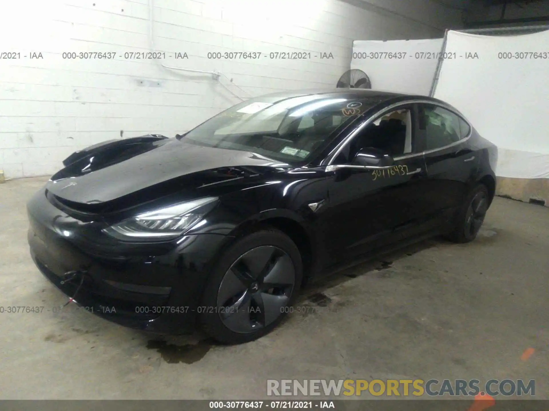 2 Photograph of a damaged car 5YJ3E1EA9KF297764 TESLA MODEL 3 2019