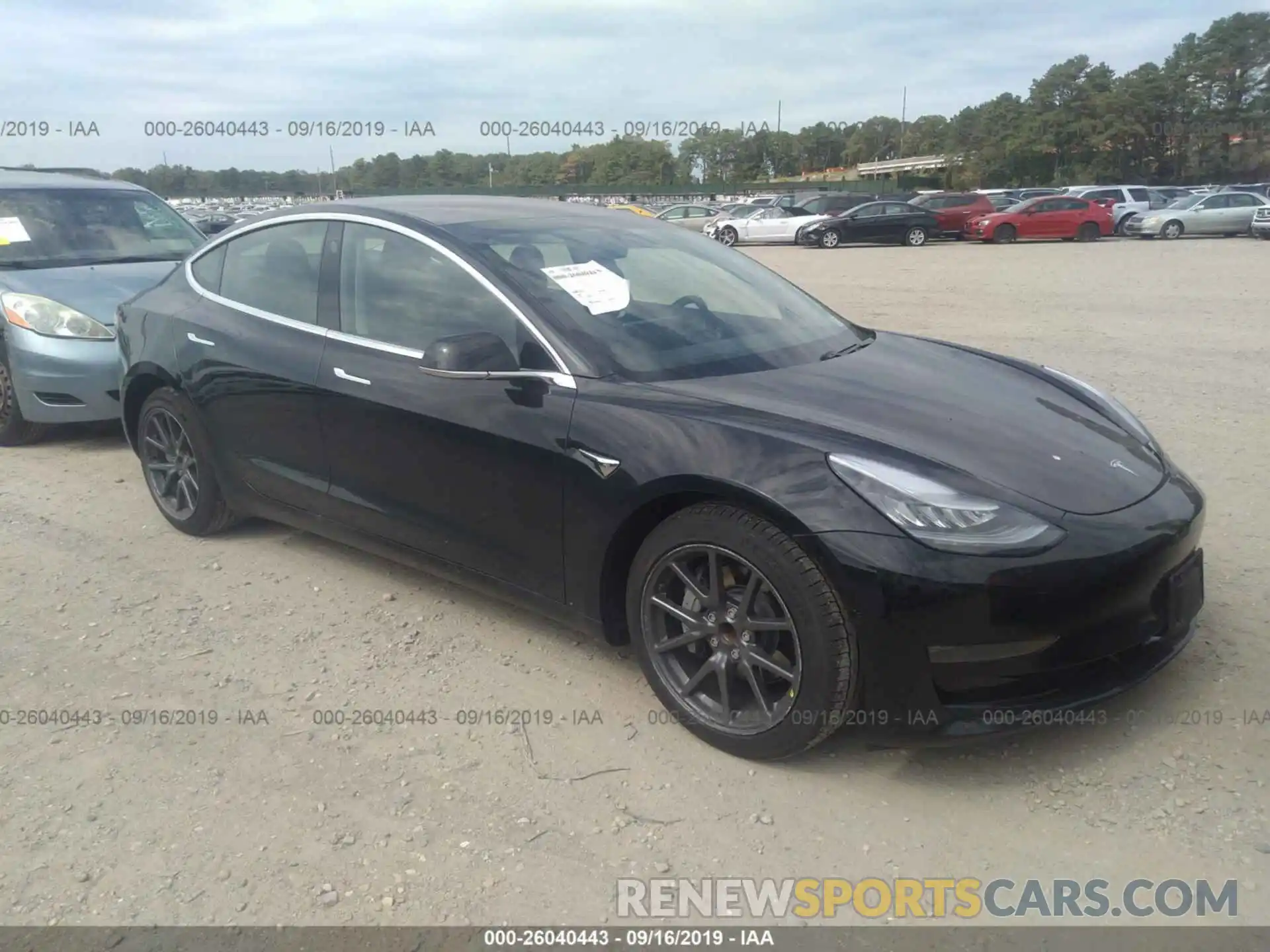 1 Photograph of a damaged car 5YJ3E1EA9KF297909 TESLA MODEL 3 2019