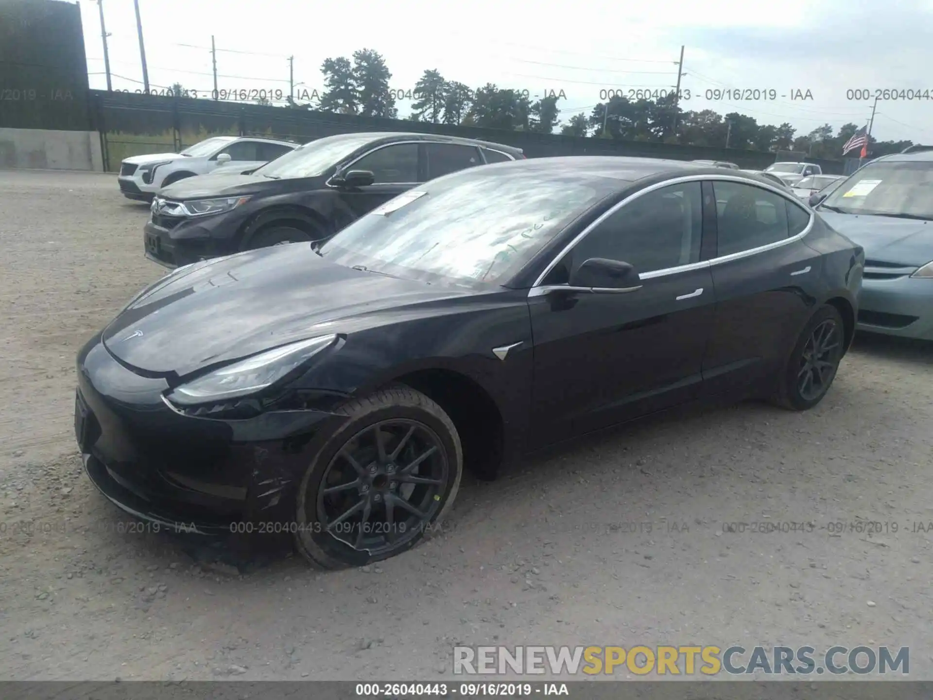 2 Photograph of a damaged car 5YJ3E1EA9KF297909 TESLA MODEL 3 2019