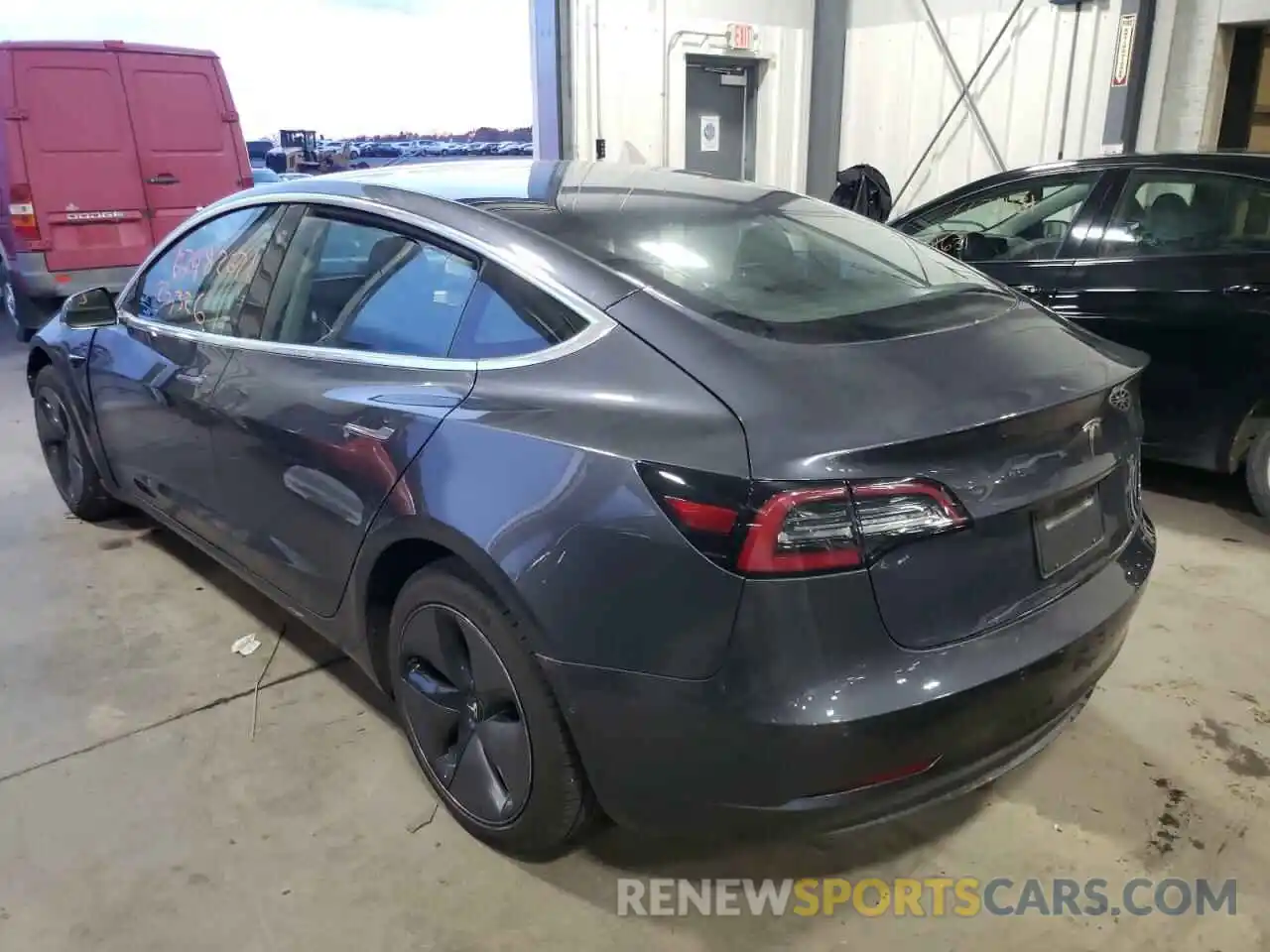 3 Photograph of a damaged car 5YJ3E1EA9KF298574 TESLA MODEL 3 2019