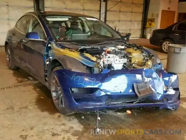 1 Photograph of a damaged car 5YJ3E1EA9KF299403 TESLA MODEL 3 2019