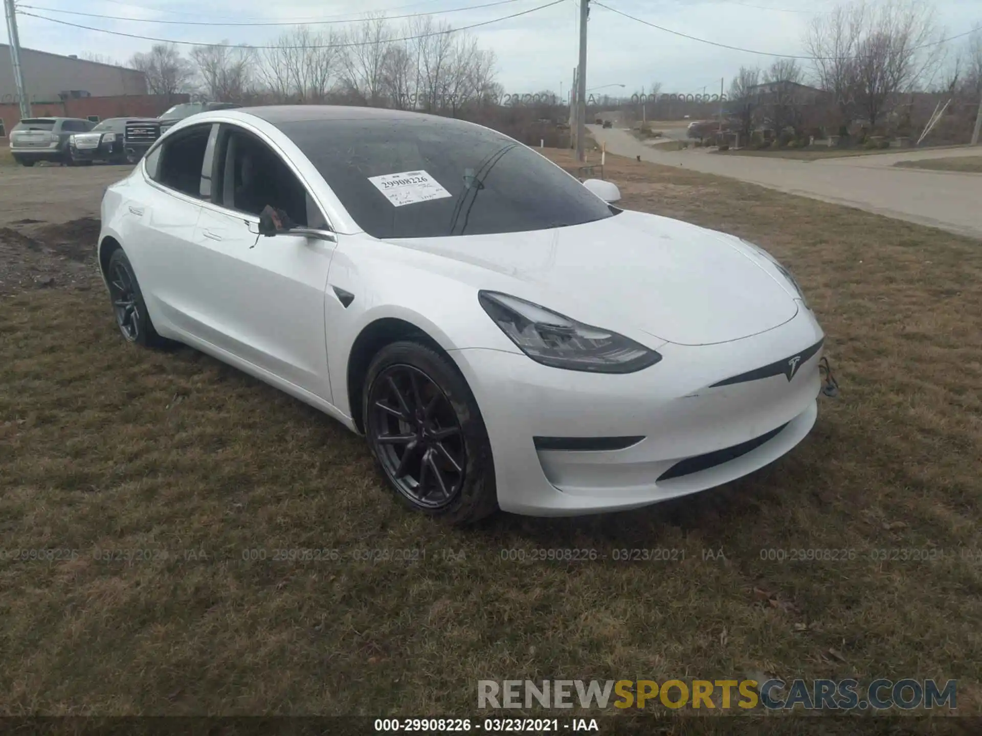 1 Photograph of a damaged car 5YJ3E1EA9KF299711 TESLA MODEL 3 2019