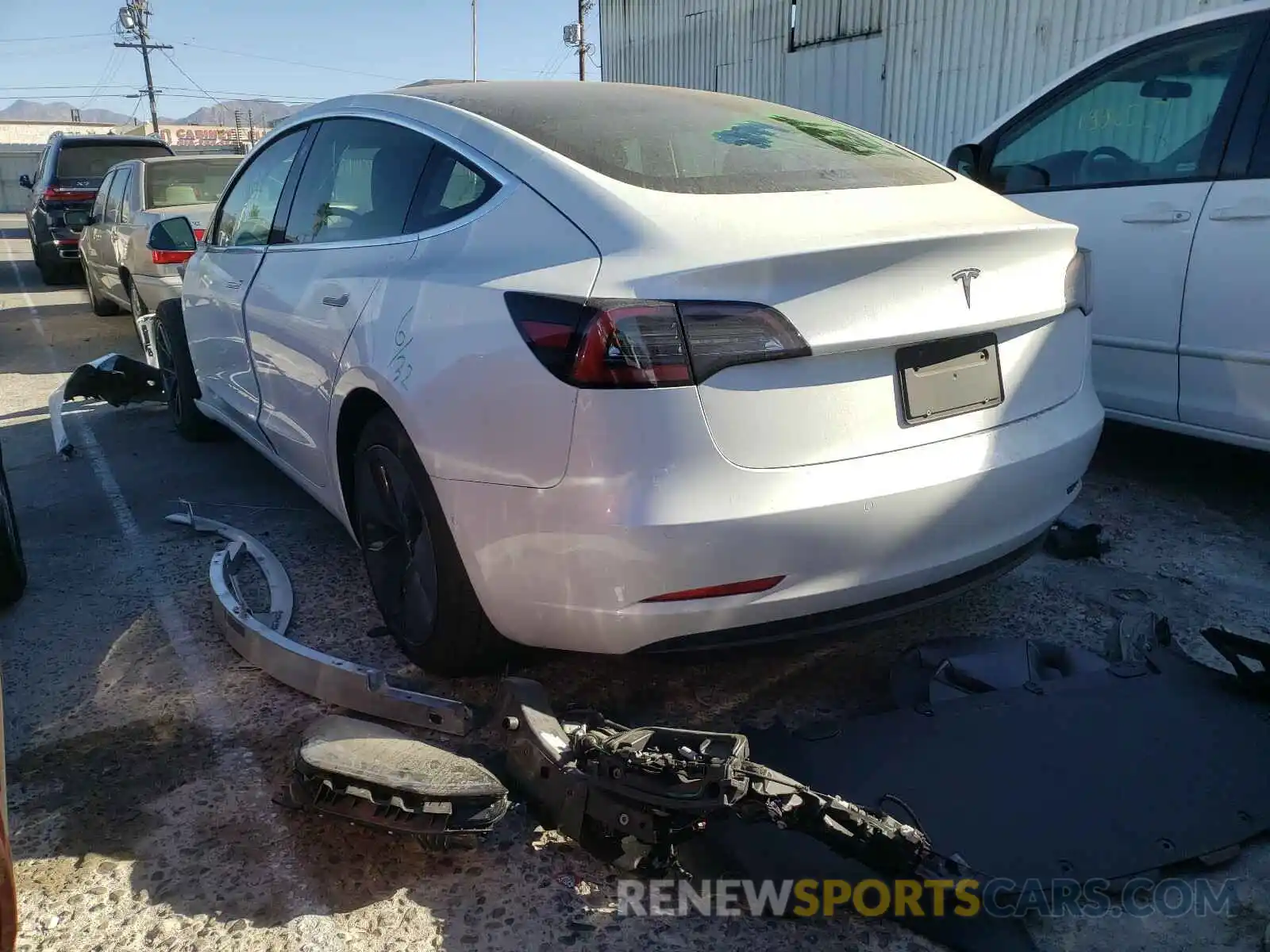 3 Photograph of a damaged car 5YJ3E1EA9KF299806 TESLA MODEL 3 2019