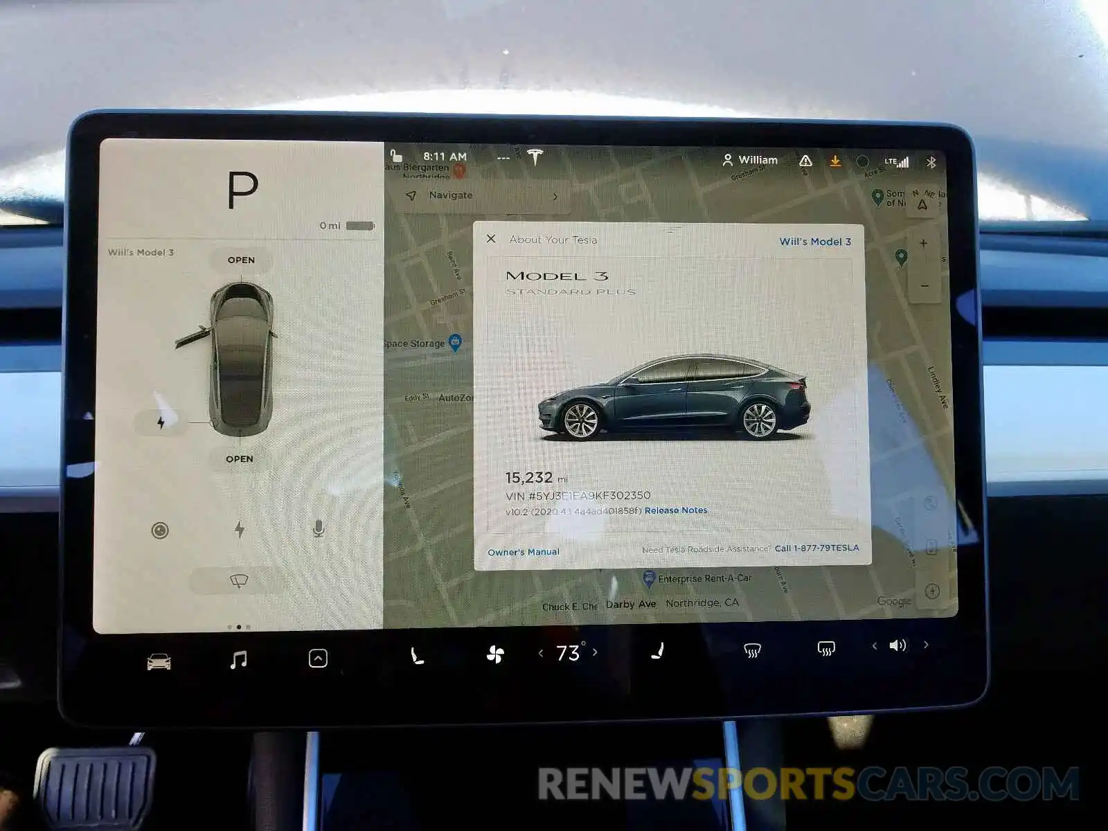 8 Photograph of a damaged car 5YJ3E1EA9KF302350 TESLA MODEL 3 2019