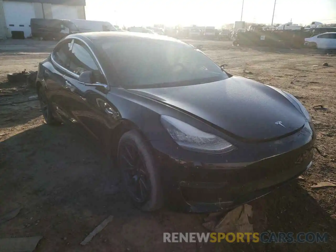 1 Photograph of a damaged car 5YJ3E1EA9KF306107 TESLA MODEL 3 2019