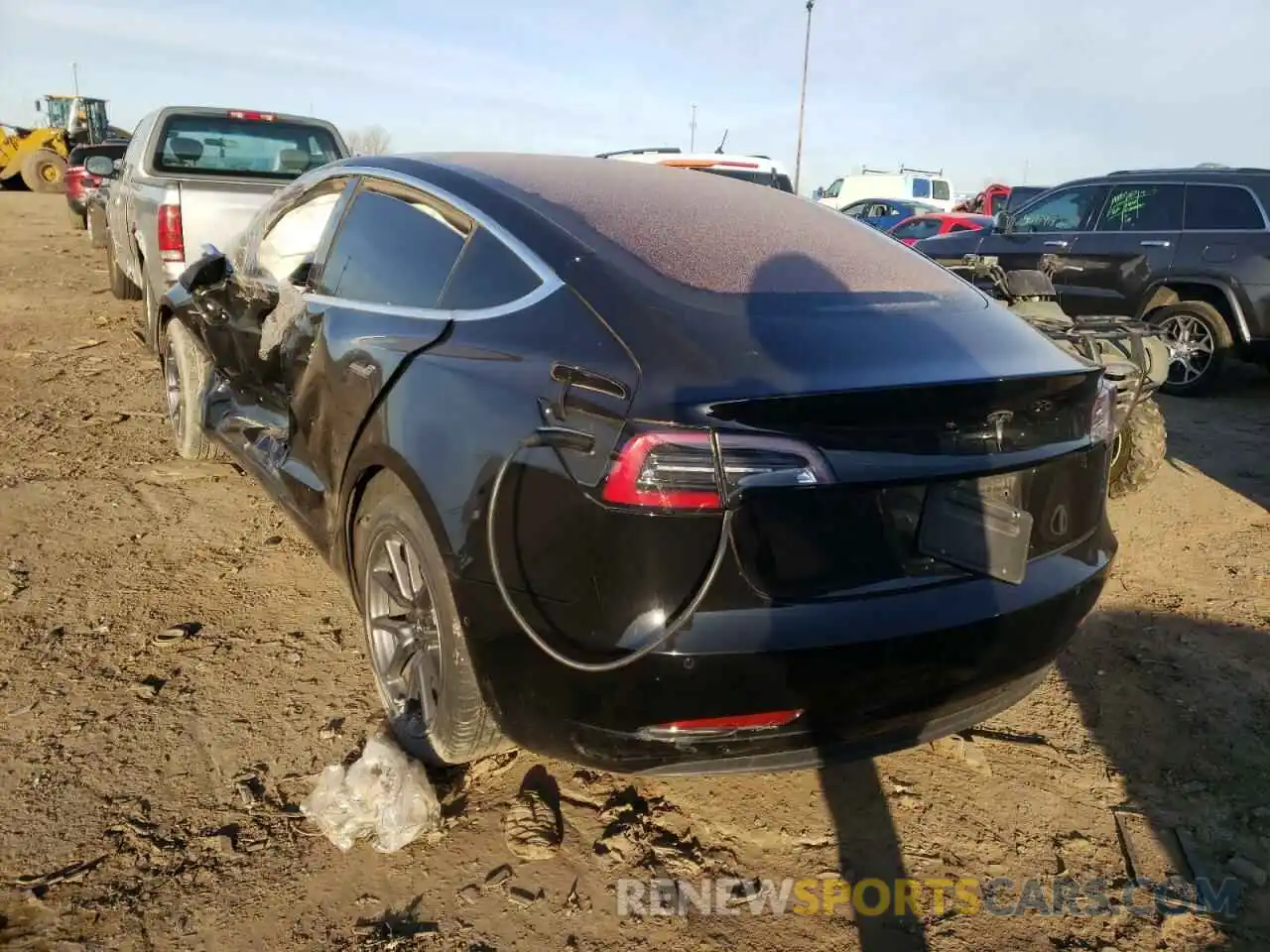 3 Photograph of a damaged car 5YJ3E1EA9KF306107 TESLA MODEL 3 2019