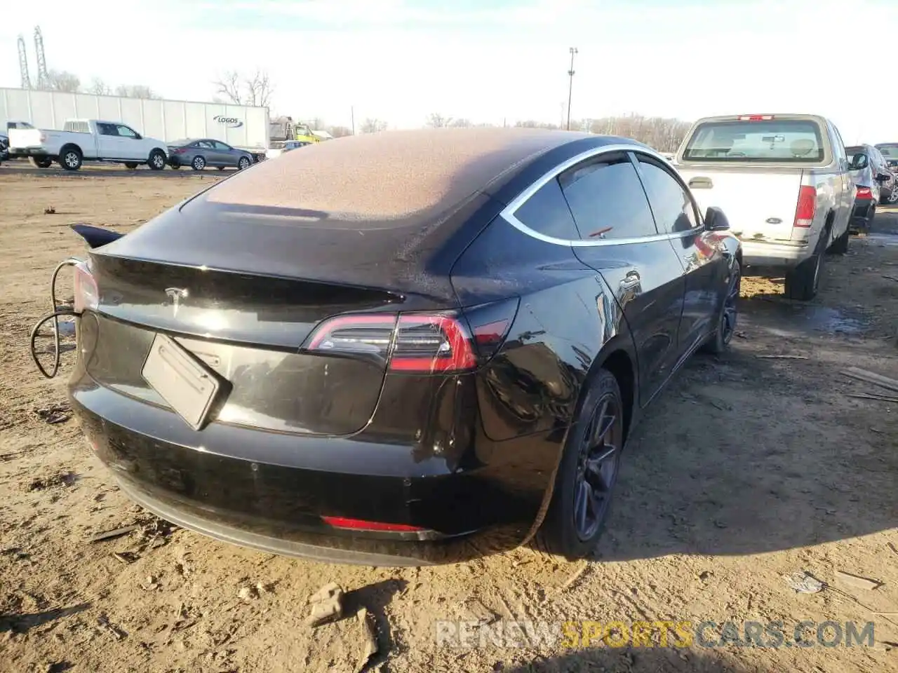 4 Фотография поврежденного автомобиля 5YJ3E1EA9KF306107 TESLA MODEL 3 2019