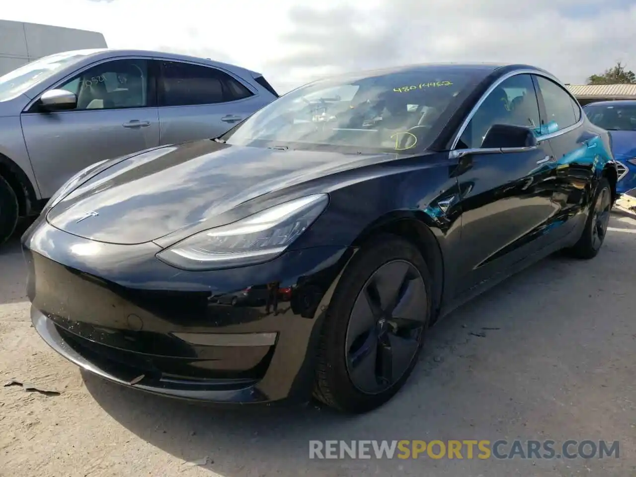 2 Photograph of a damaged car 5YJ3E1EA9KF306978 TESLA MODEL 3 2019