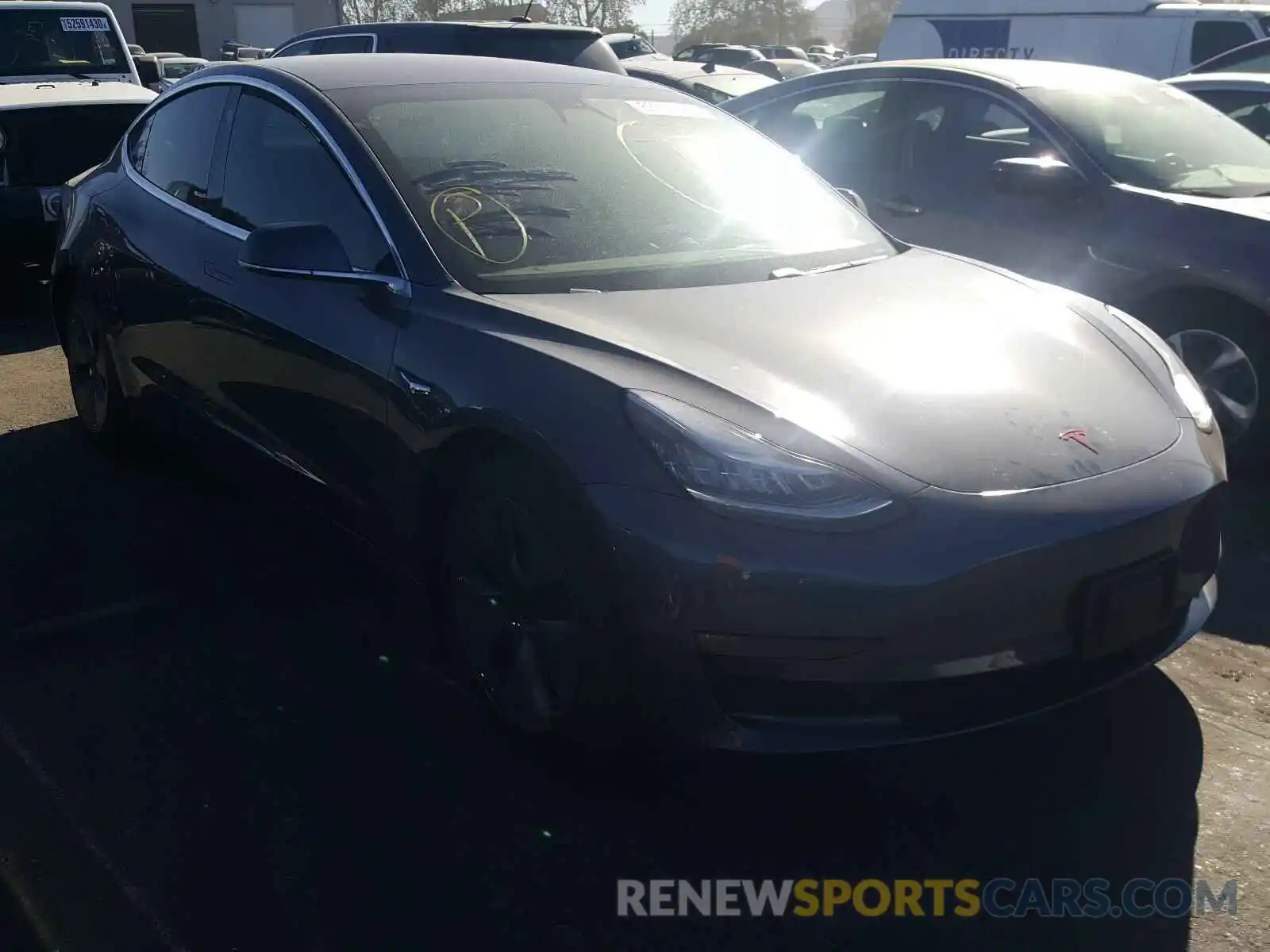 1 Photograph of a damaged car 5YJ3E1EA9KF307340 TESLA MODEL 3 2019