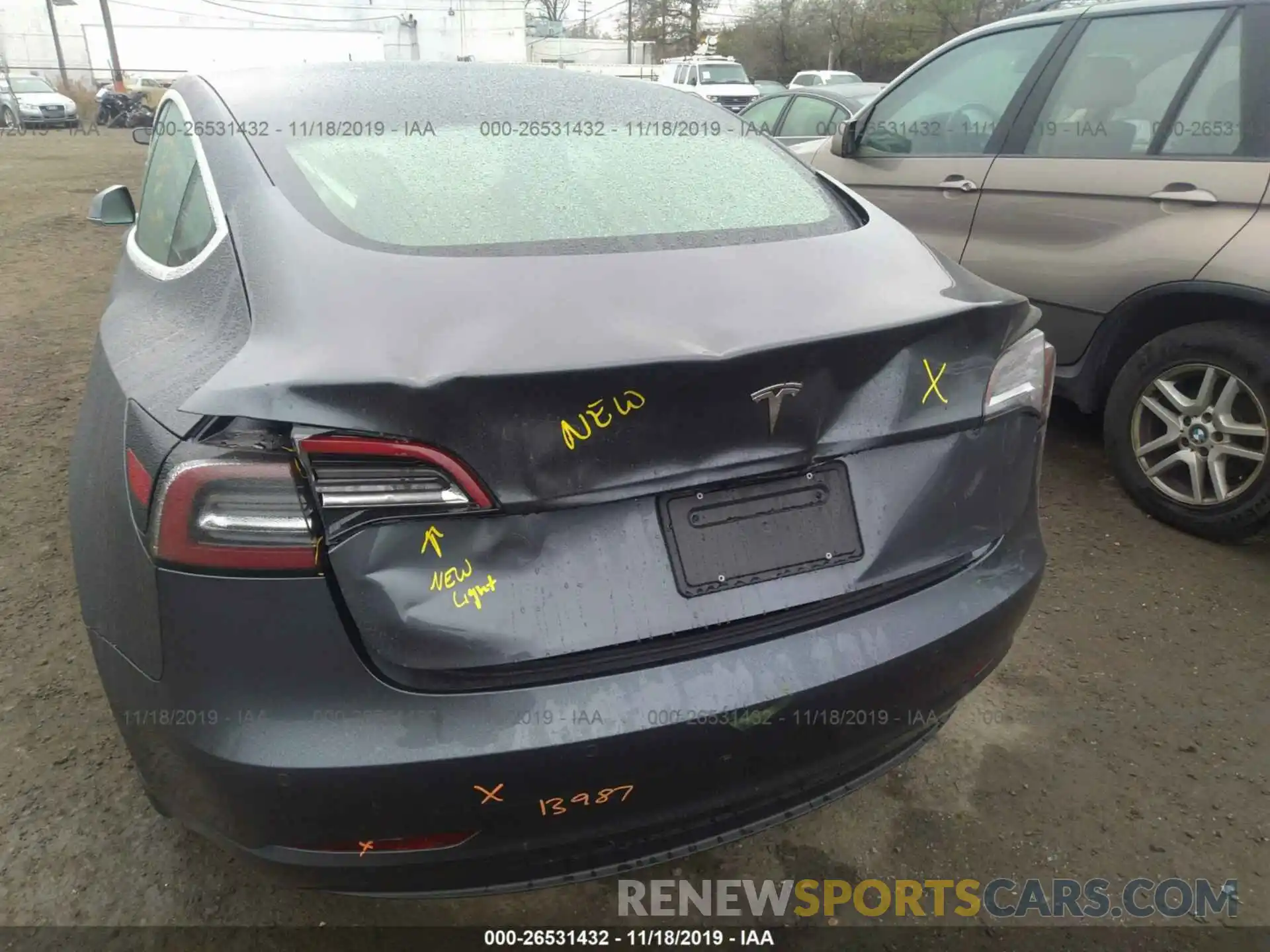 6 Photograph of a damaged car 5YJ3E1EA9KF308312 TESLA MODEL 3 2019