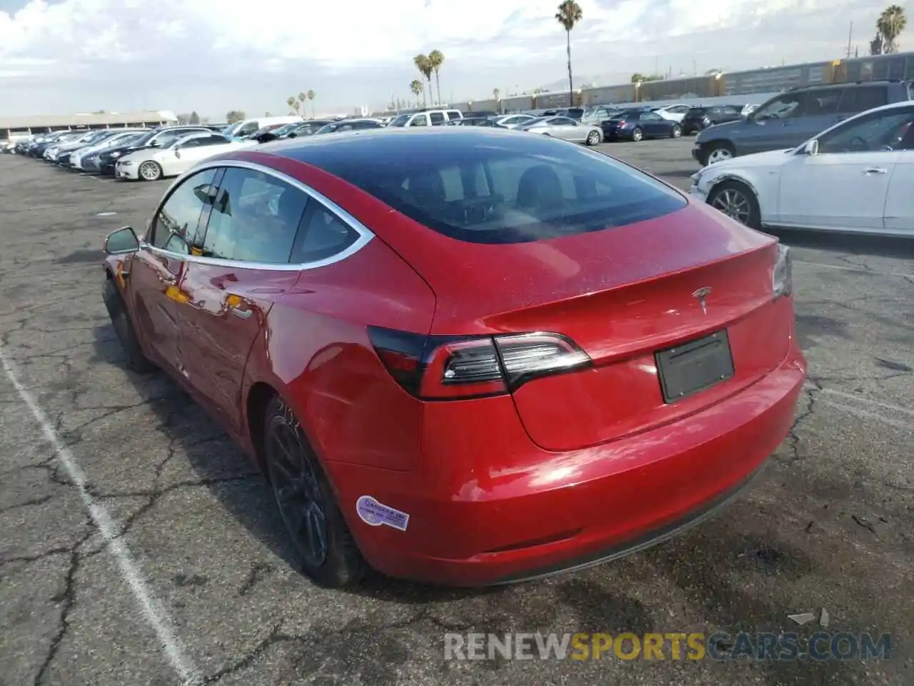 3 Photograph of a damaged car 5YJ3E1EA9KF308620 TESLA MODEL 3 2019