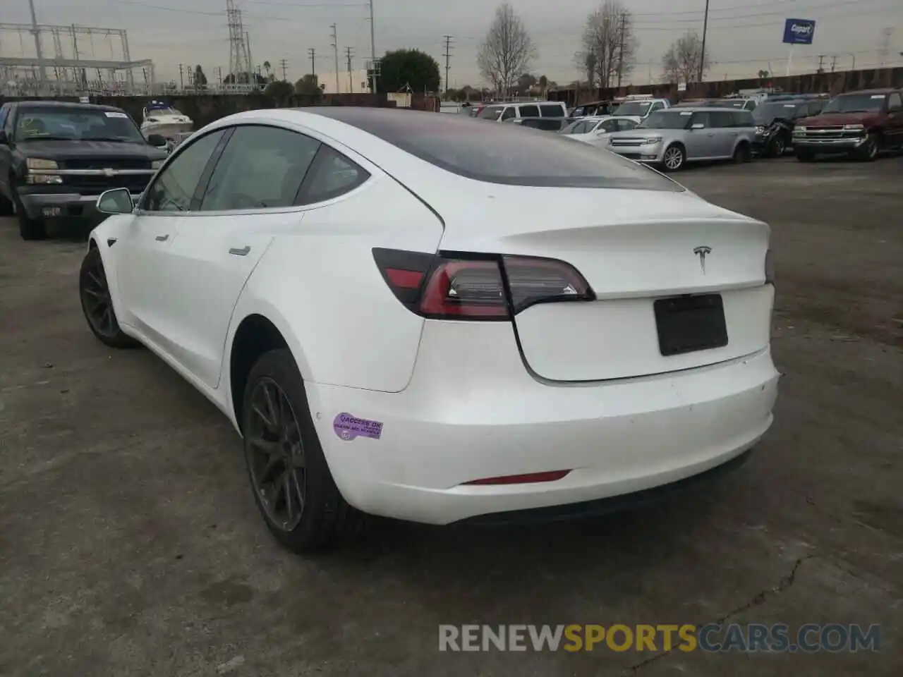 3 Photograph of a damaged car 5YJ3E1EA9KF310013 TESLA MODEL 3 2019