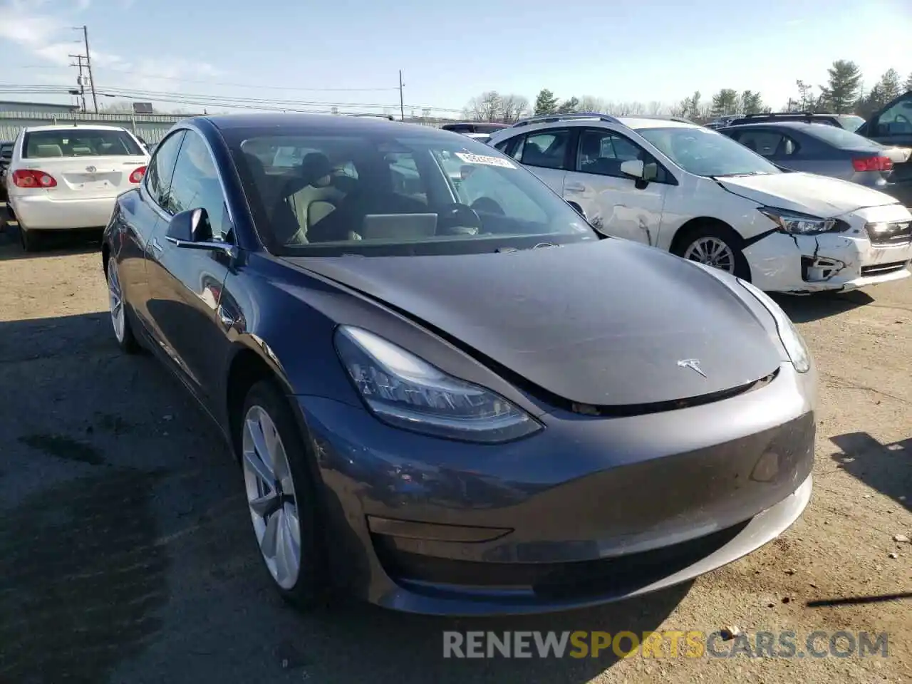 1 Фотография поврежденного автомобиля 5YJ3E1EA9KF311047 TESLA MODEL 3 2019