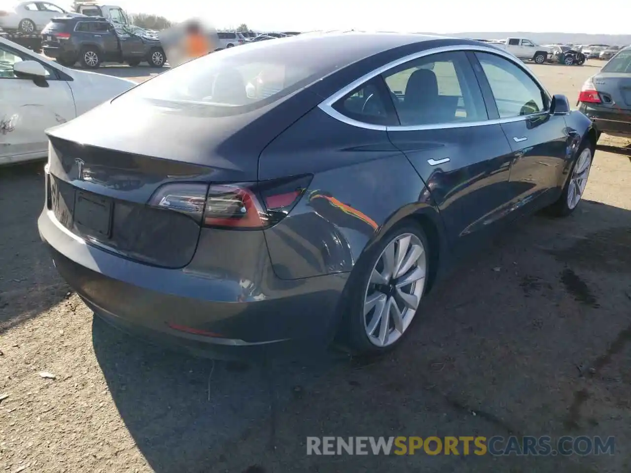 4 Фотография поврежденного автомобиля 5YJ3E1EA9KF311047 TESLA MODEL 3 2019