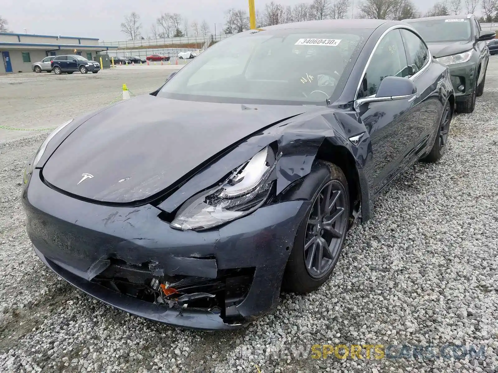 2 Photograph of a damaged car 5YJ3E1EA9KF313638 TESLA MODEL 3 2019