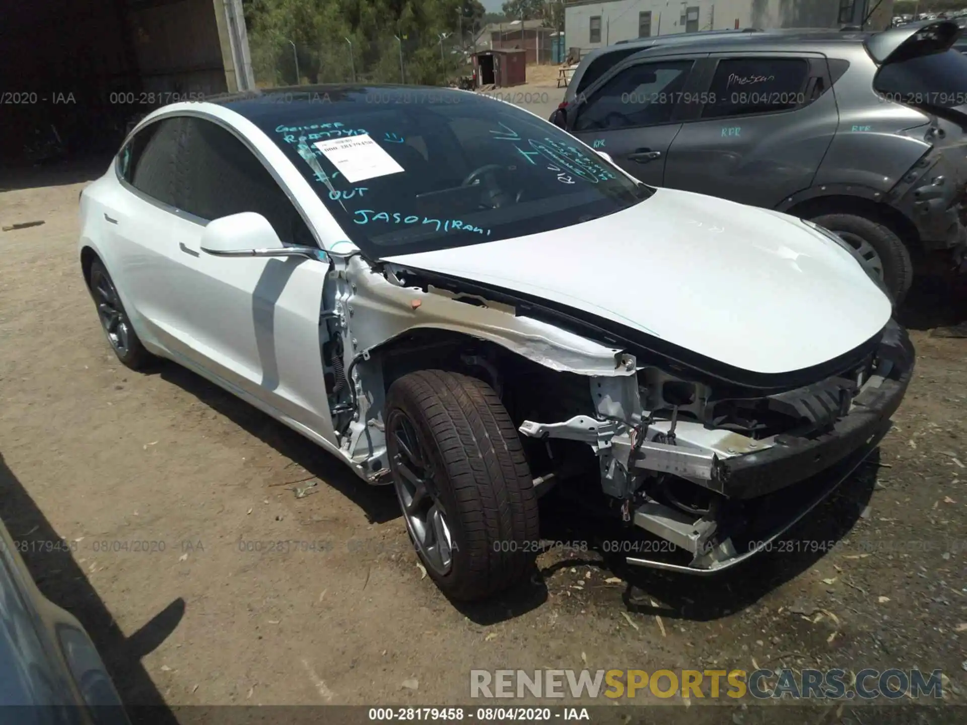 1 Photograph of a damaged car 5YJ3E1EA9KF314076 TESLA MODEL 3 2019