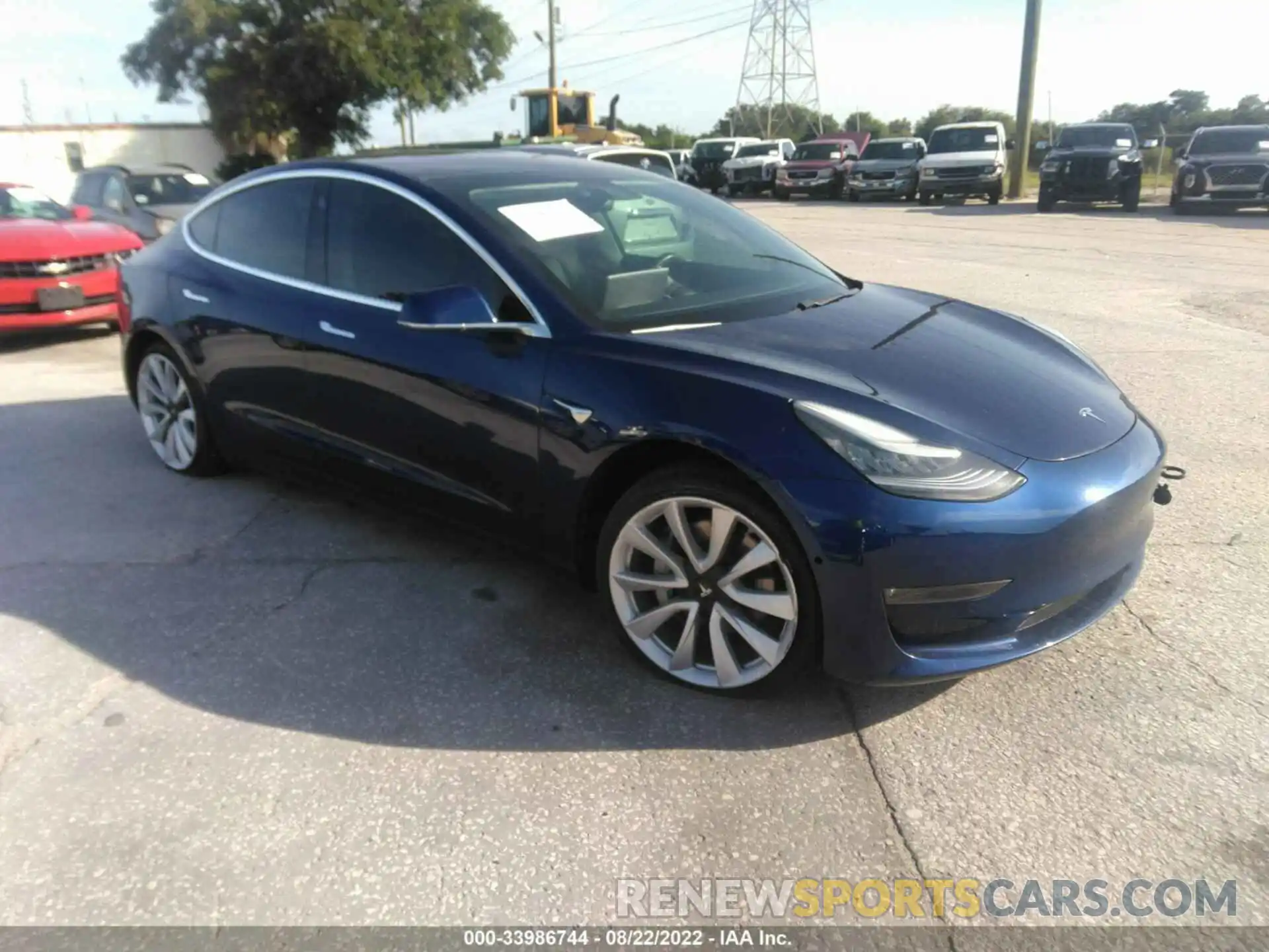 1 Photograph of a damaged car 5YJ3E1EA9KF314594 TESLA MODEL 3 2019