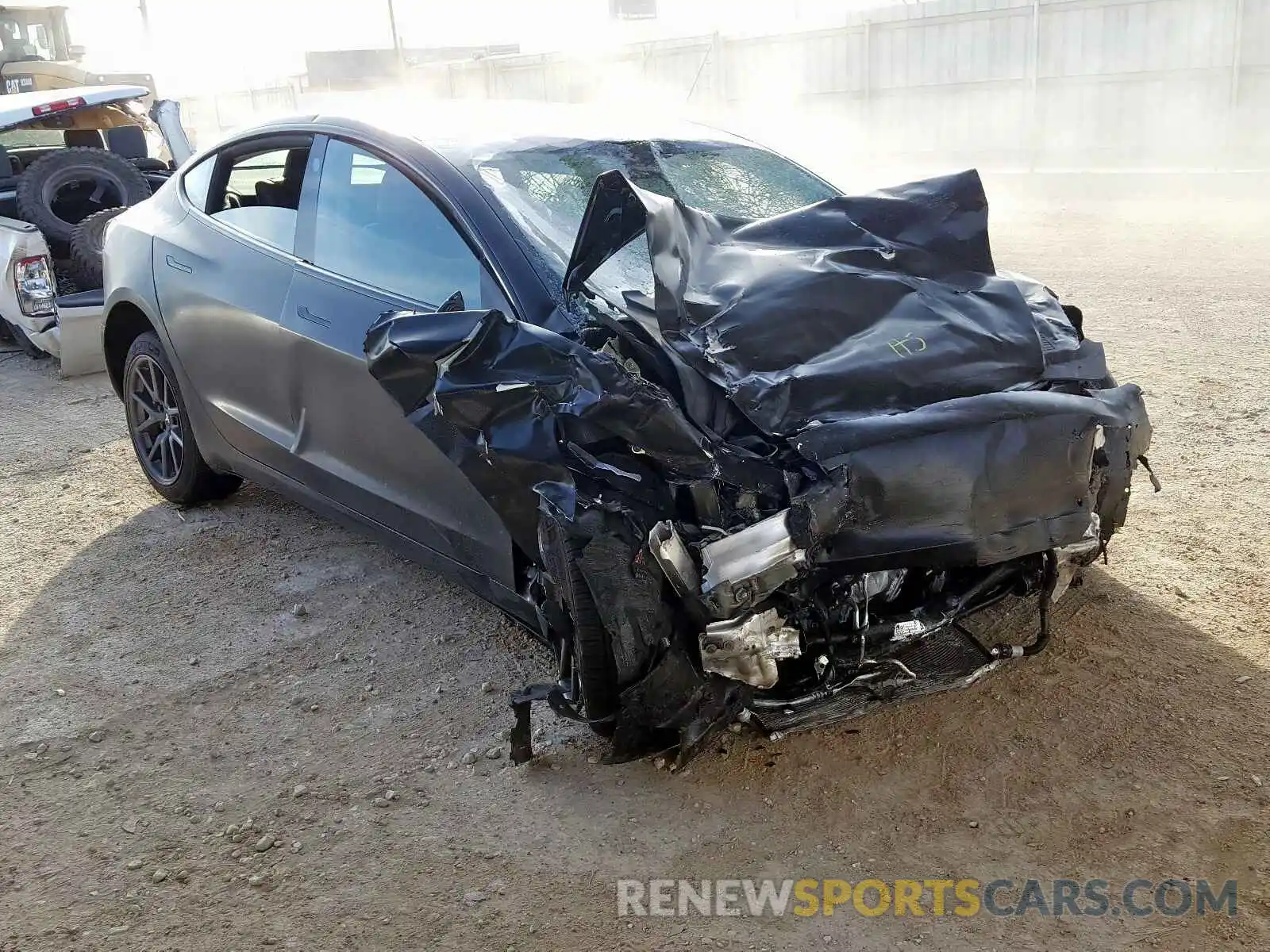 1 Photograph of a damaged car 5YJ3E1EA9KF316846 TESLA MODEL 3 2019