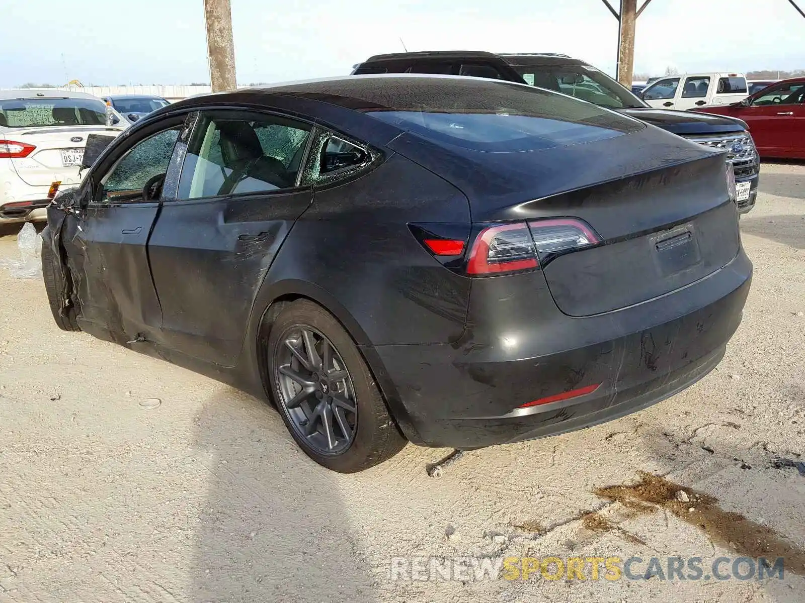 3 Photograph of a damaged car 5YJ3E1EA9KF316846 TESLA MODEL 3 2019