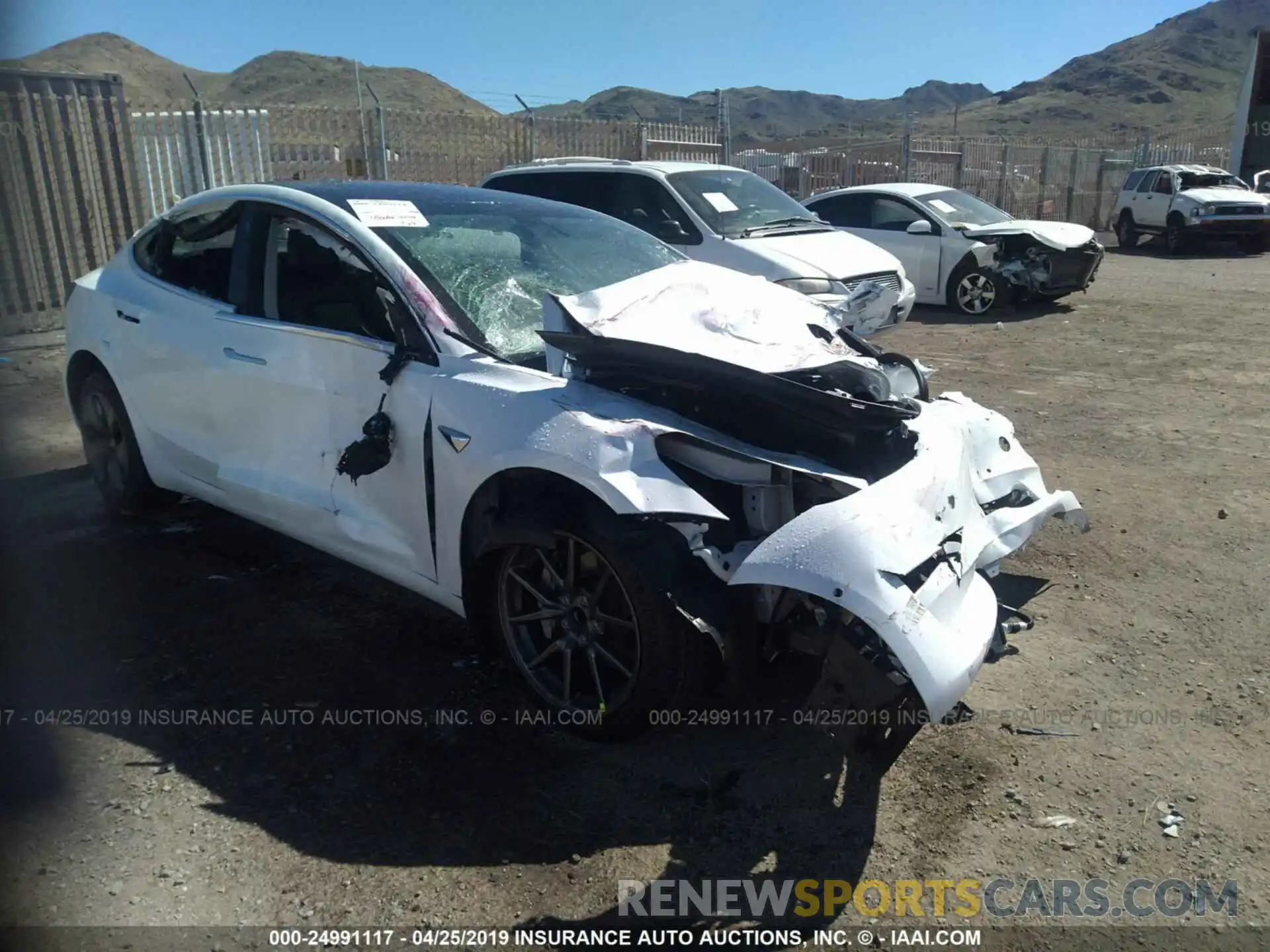 1 Photograph of a damaged car 5YJ3E1EA9KF321898 TESLA MODEL 3 2019