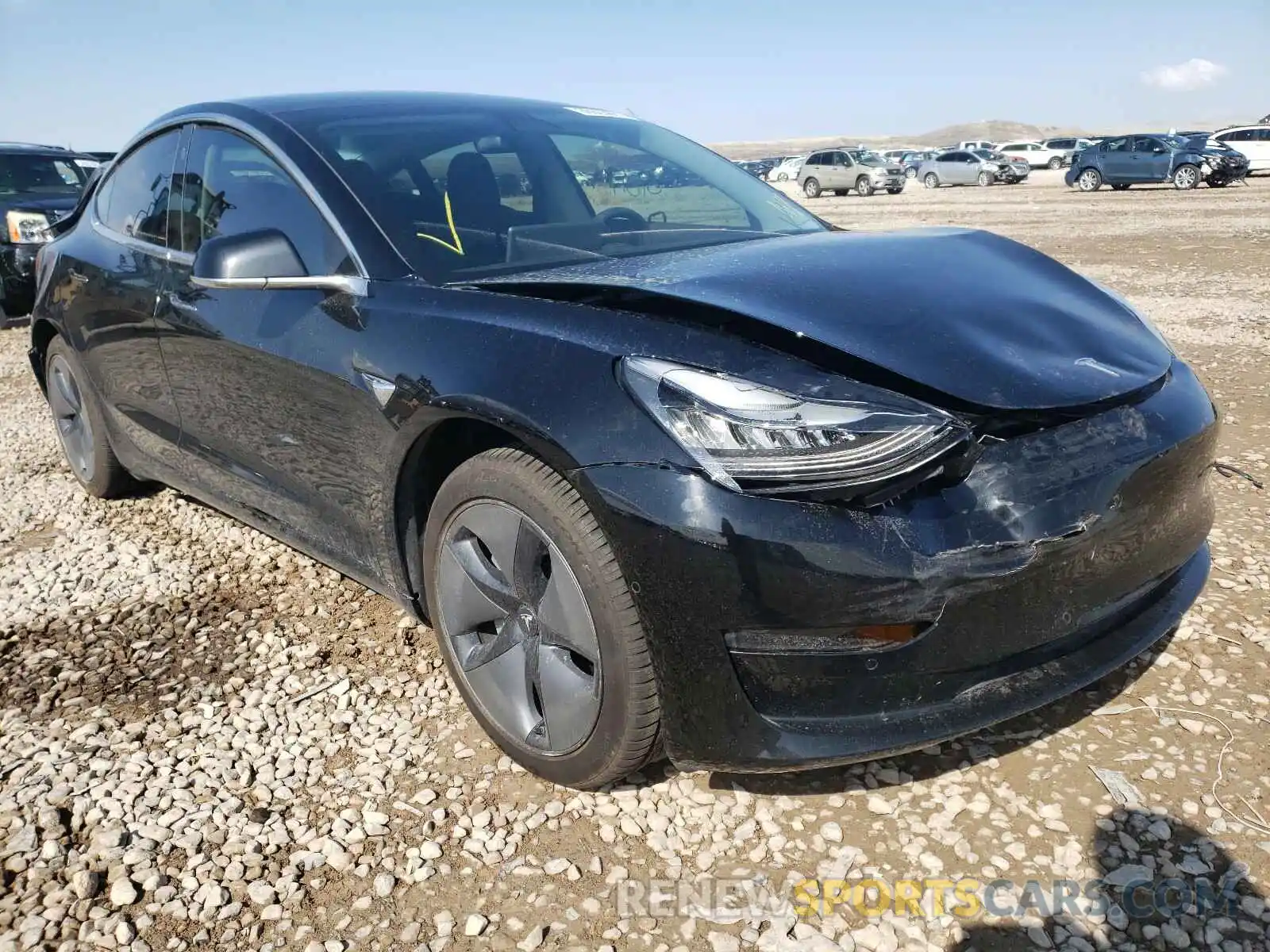 1 Photograph of a damaged car 5YJ3E1EA9KF324638 TESLA MODEL 3 2019