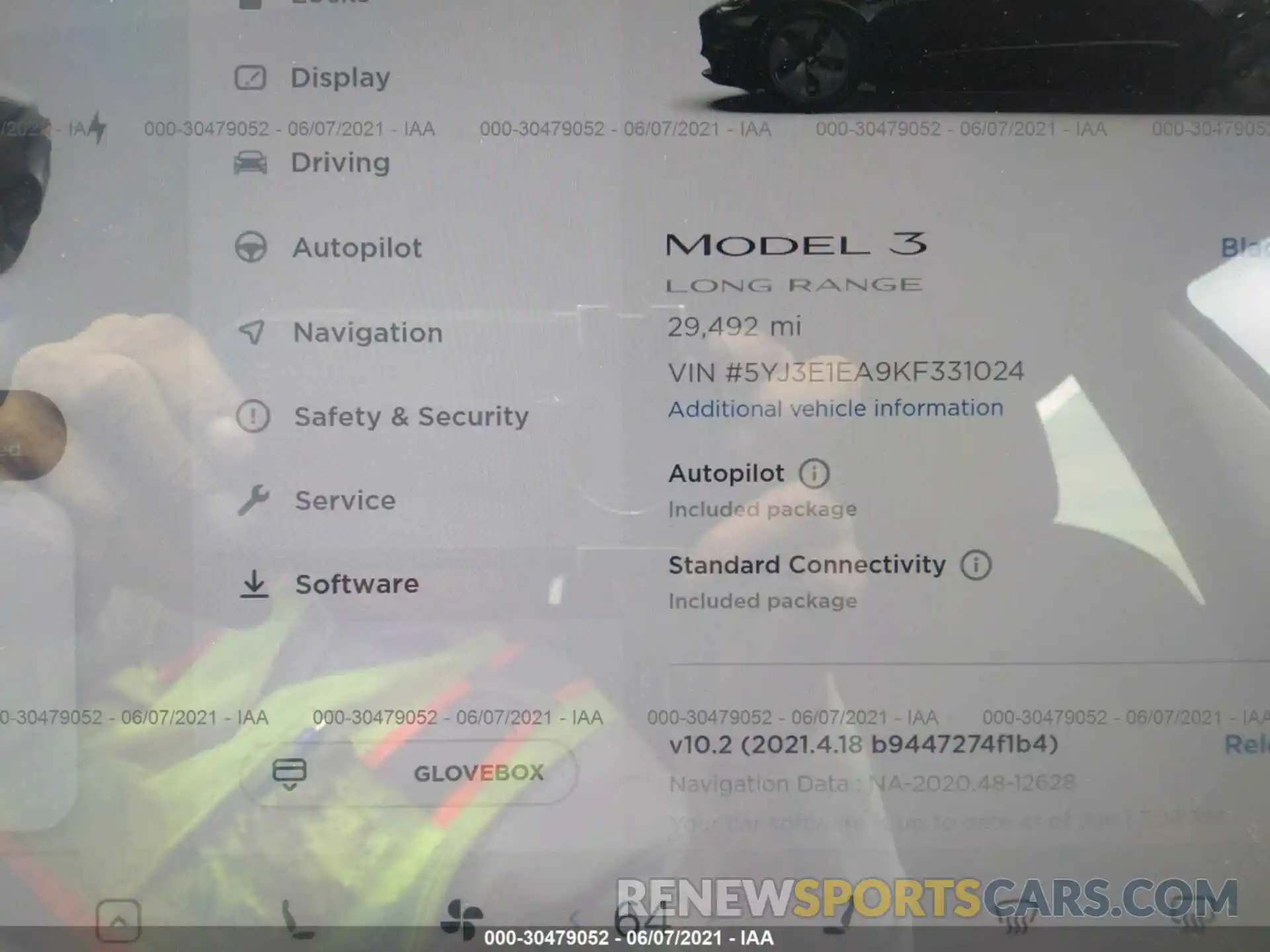 7 Photograph of a damaged car 5YJ3E1EA9KF331024 TESLA MODEL 3 2019